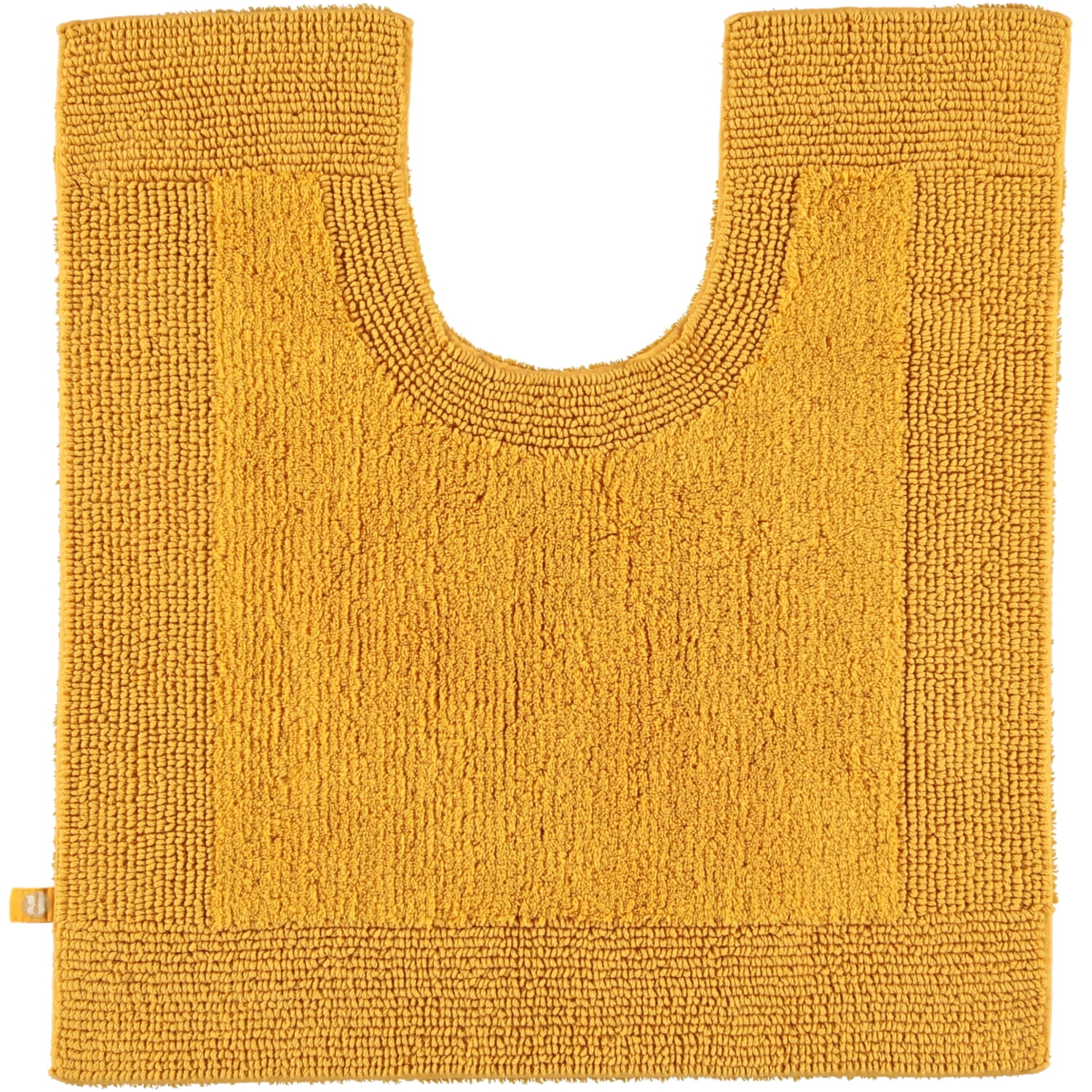 Rhomtuft - Badteppiche Prestige - Farbe: gold - 348 - Toilettenvorlage mit Ausschnitt 60x60 cm