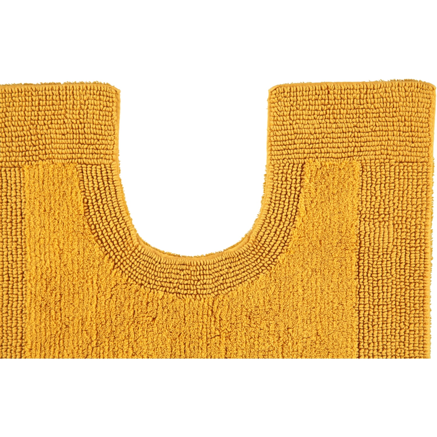 Rhomtuft - Badteppiche Prestige - Farbe: gold - 348 - Toilettenvorlage mit Ausschnitt 60x60 cm