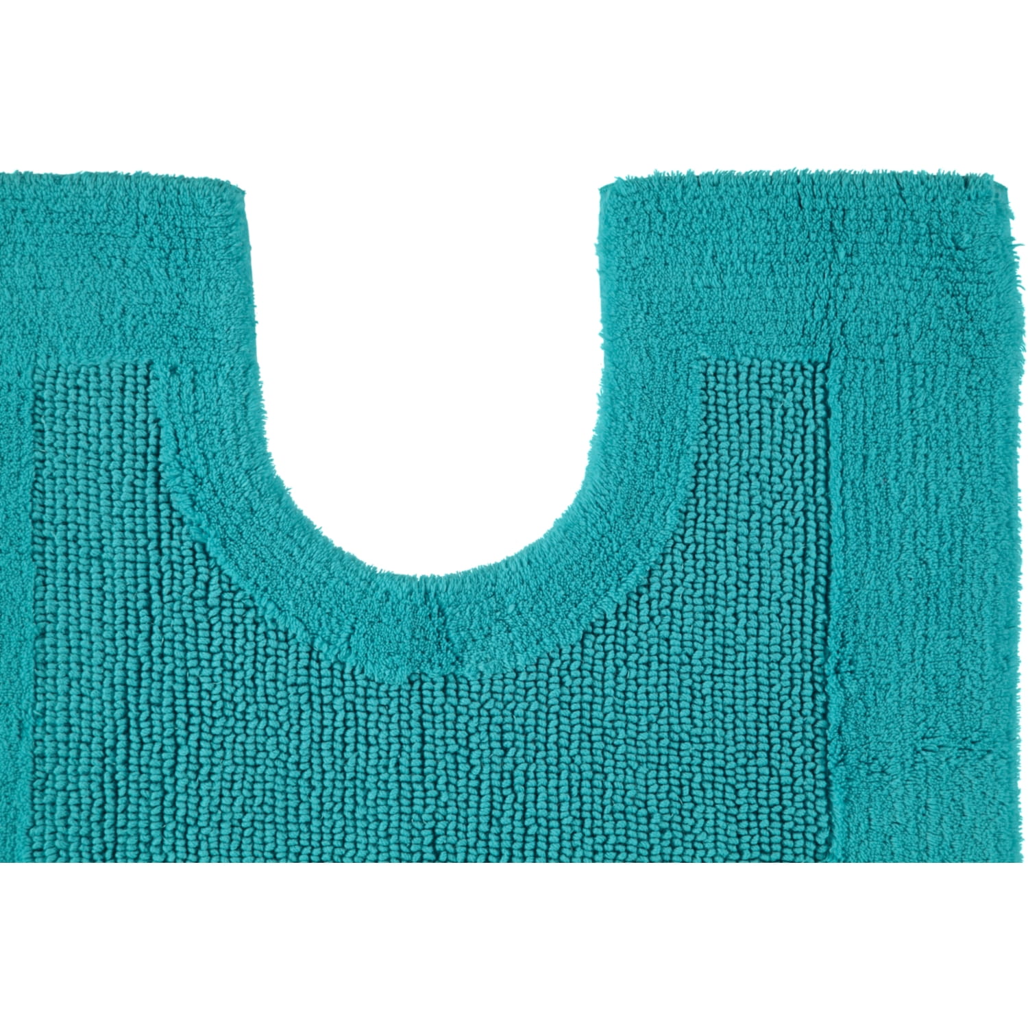 Rhomtuft - Badteppiche Prestige - Farbe: azur - 41 - Toilettenvorlage mit Ausschnitt 60x60 cm