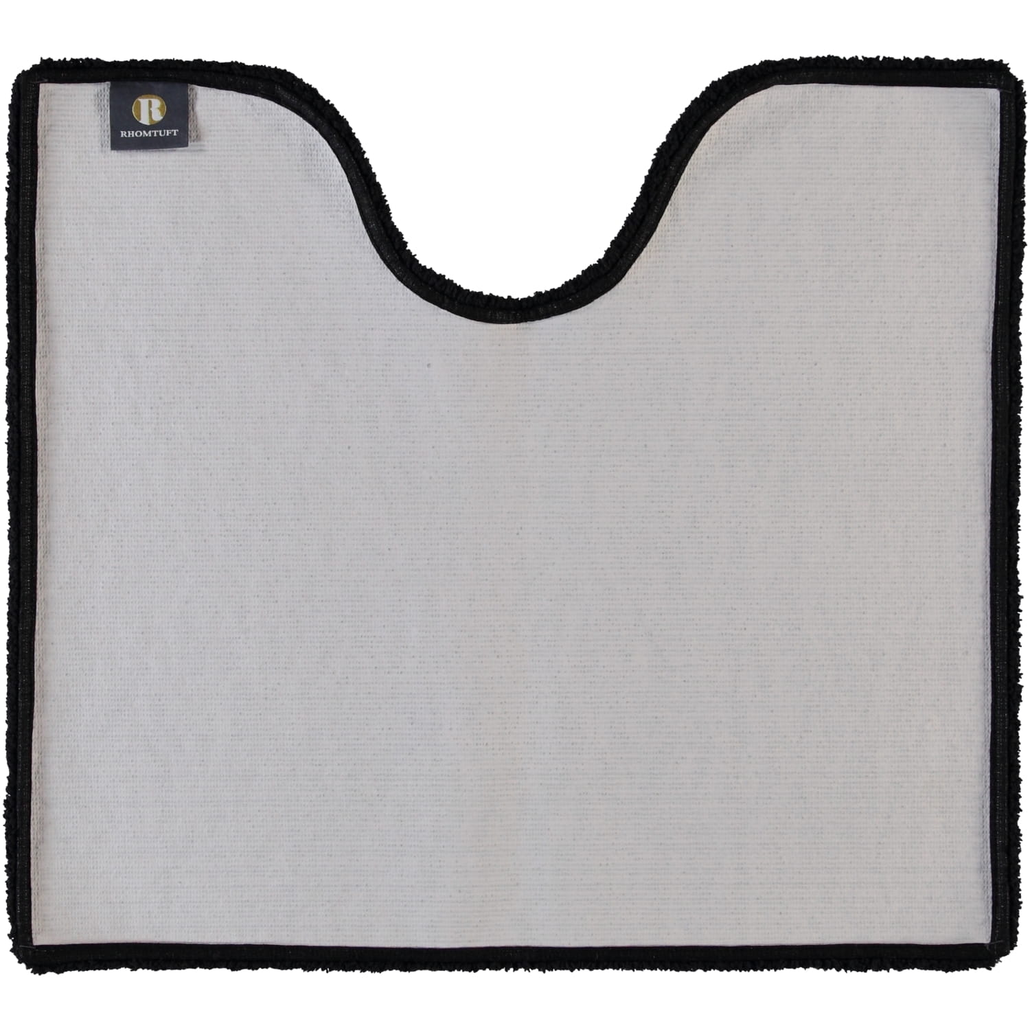 Rhomtuft - Badteppiche Square - Farbe: schwarz - 15 - Toilettenvorlage mit Ausschnitt 55x60 cm