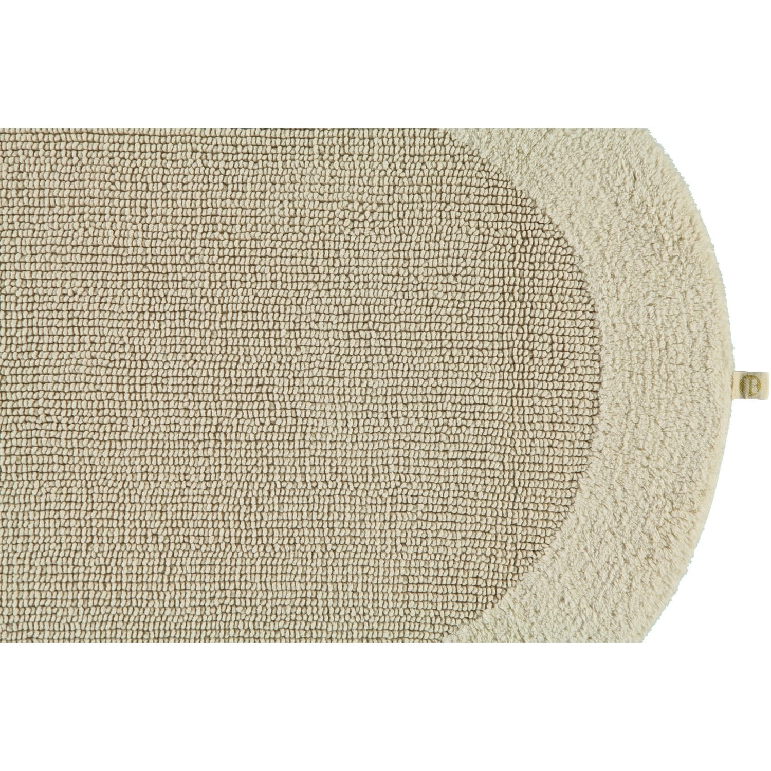 Rhomtuft - Badteppiche Exquisit - Farbe: natur-jasmin - 20 - 100 cm rund