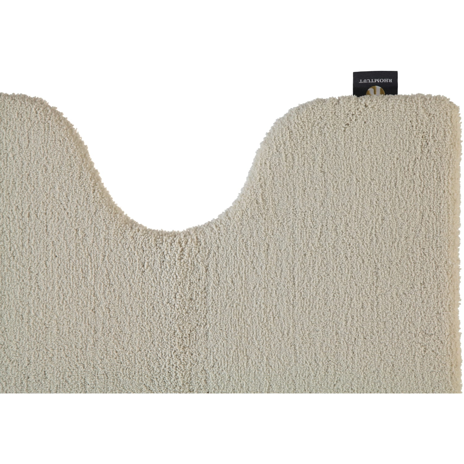 Rhomtuft - Badteppiche Square - Farbe: stone - 320 - Toilettenvorlage mit Ausschnitt 55x60 cm