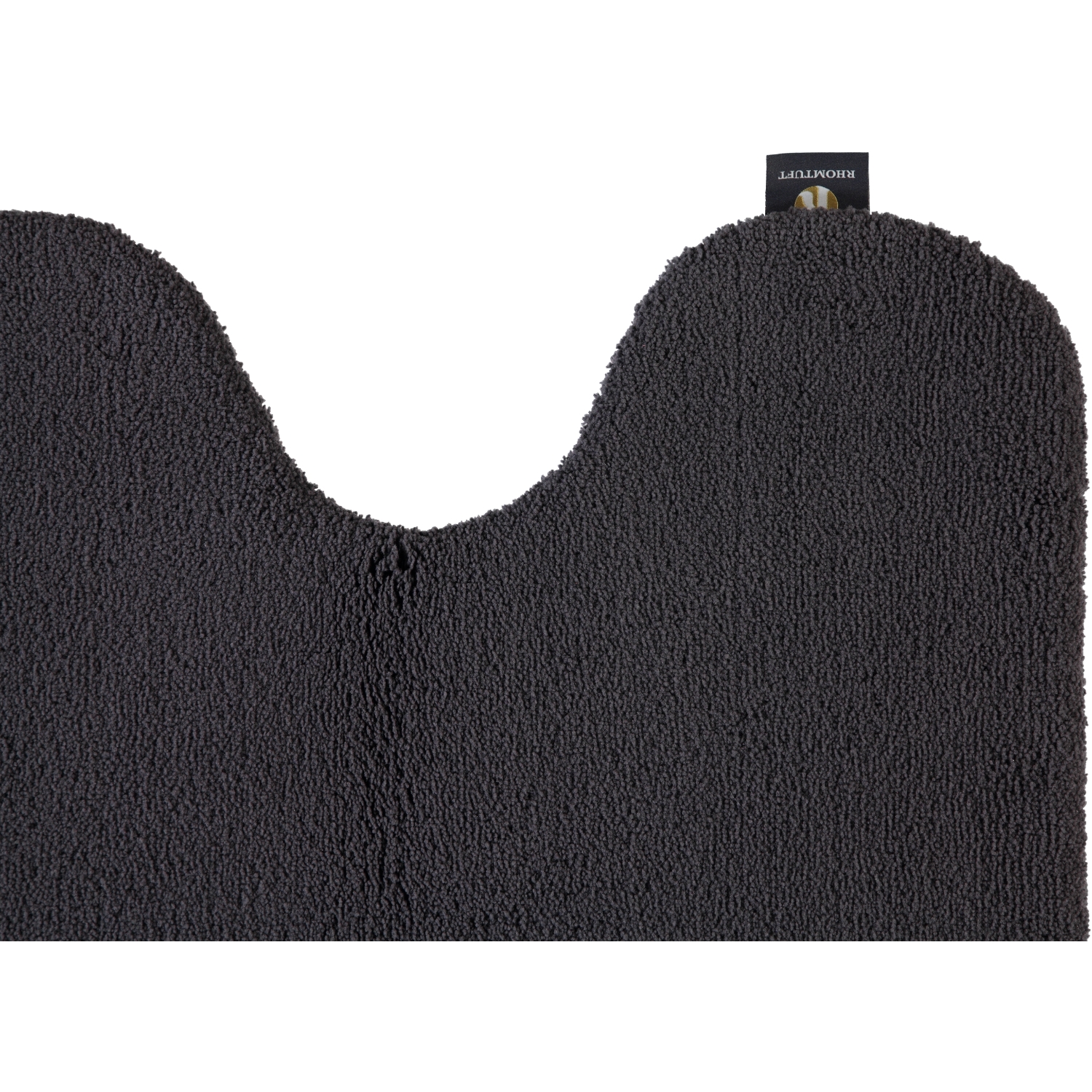 Rhomtuft - Badteppiche Aspect - Farbe: zinn - 02 - Toilettenvorlage mit Ausschnitt 55x60 cm