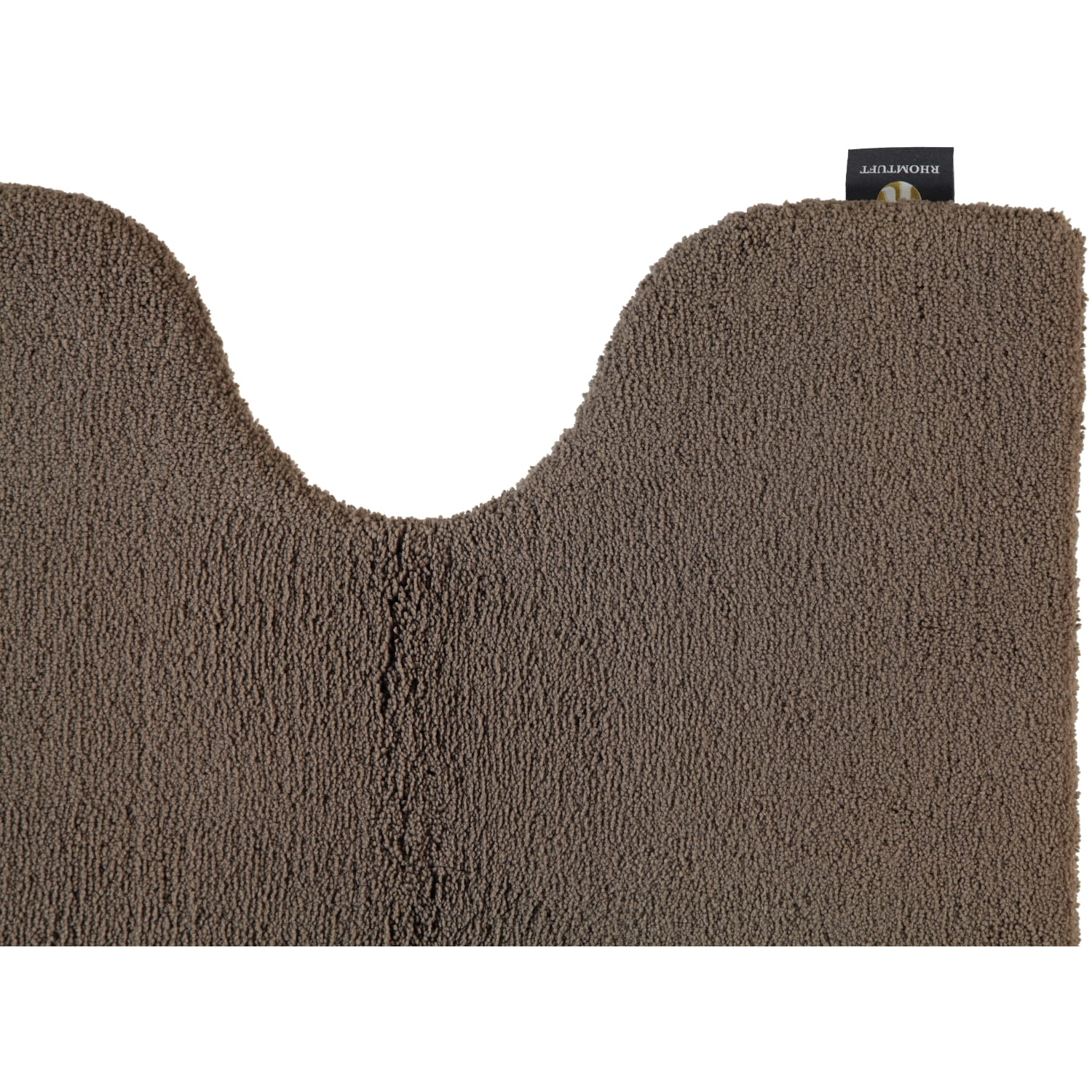 Rhomtuft - Badteppiche Square - Farbe: taupe - 58 - Toilettenvorlage mit Ausschnitt 55x60 cm