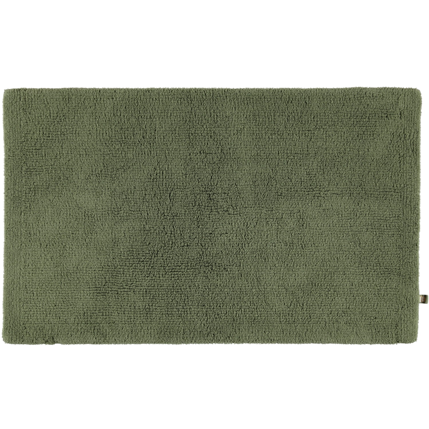 Rhomtuft - Badteppich Pur - Farbe: olive - 404 - 60x100 cm