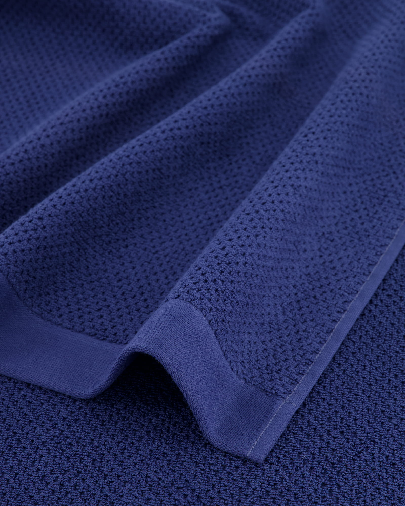 Rhomtuft - Handtücher Baronesse - Farbe: kobalt - 84 - Seiflappen 30x30 cm