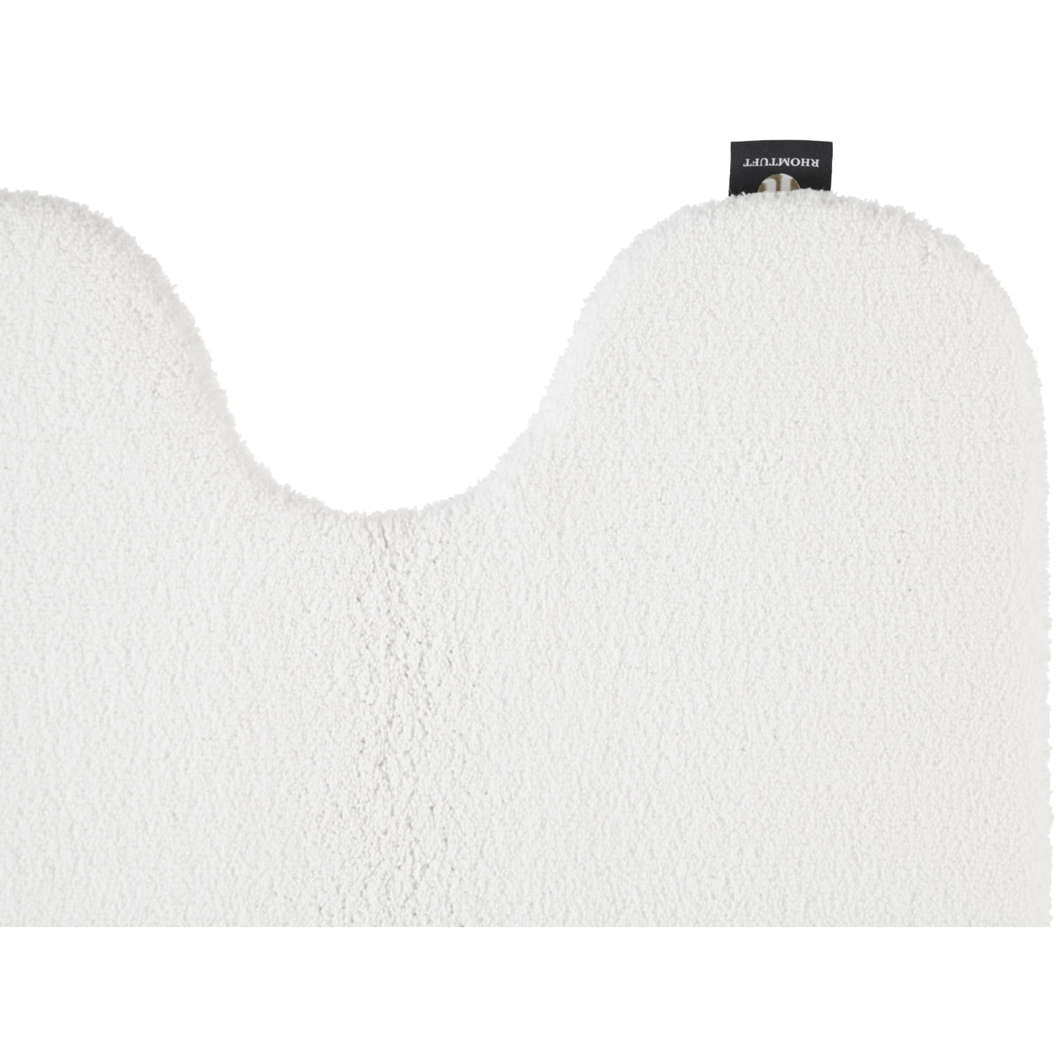 Rhomtuft - Badteppiche Aspect - Farbe: weiss - 01 - Toilettenvorlage mit Ausschnitt 55x60 cm