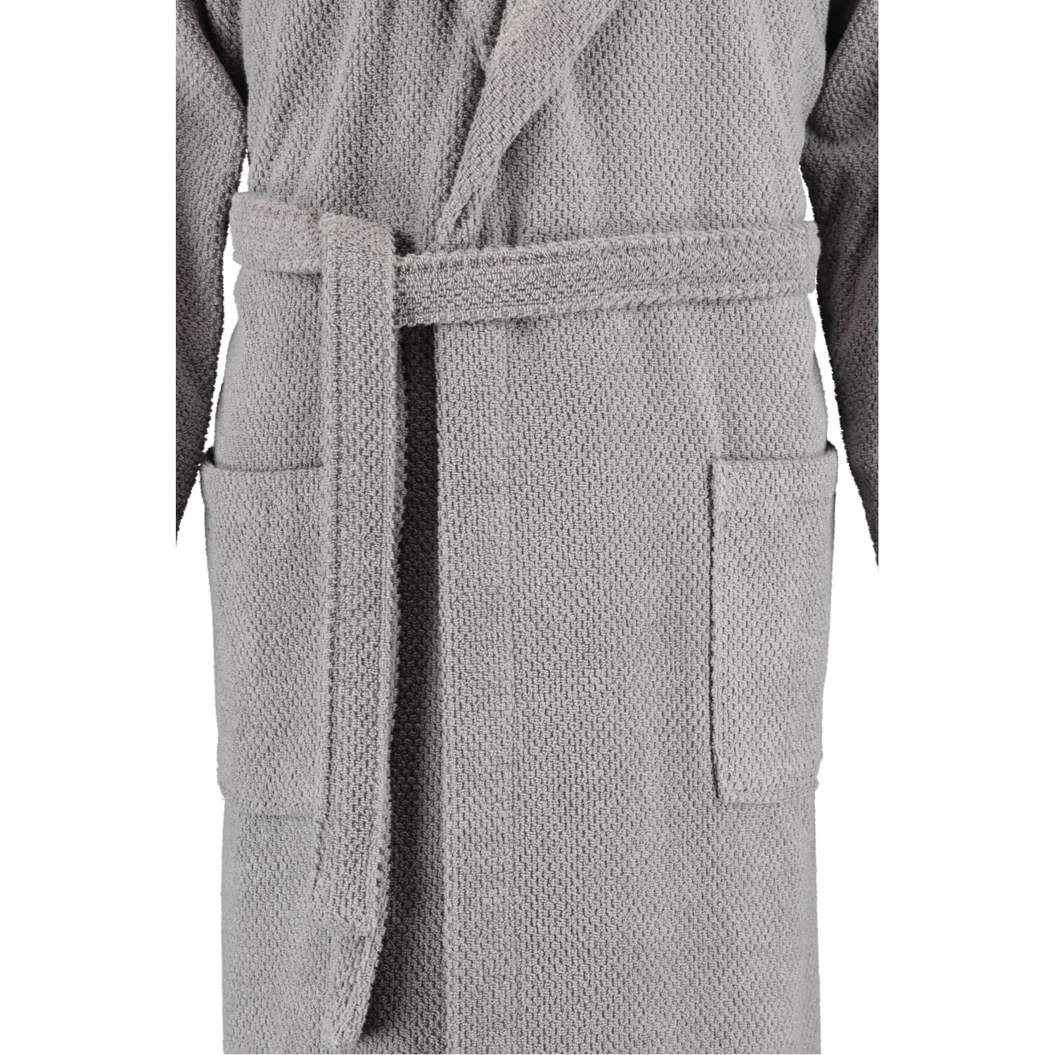 Rhomtuft - Bademantel Baronesse unisex - Farbe: kiesel - 85 - M