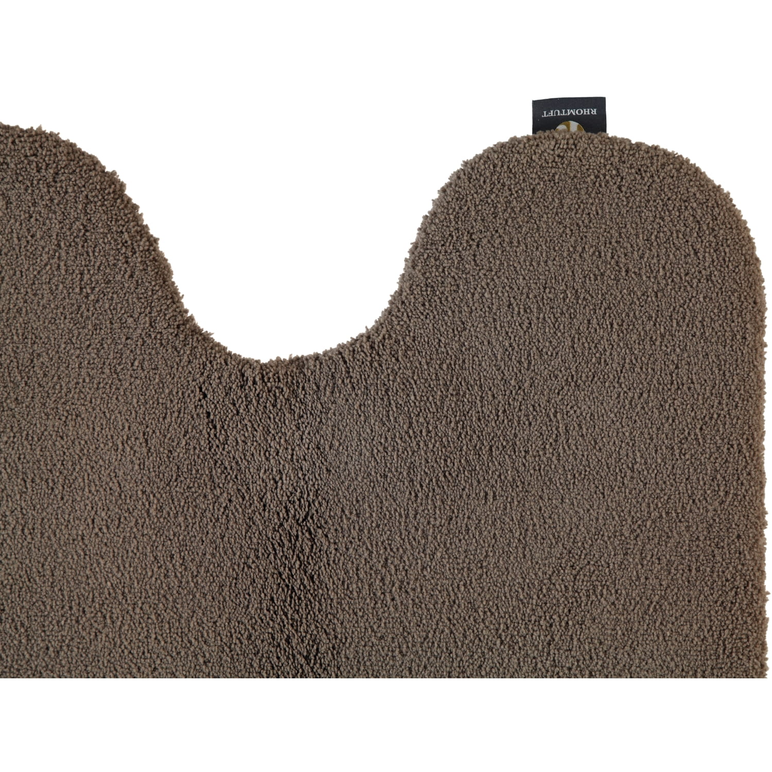 Rhomtuft - Badteppiche Aspect - Farbe: taupe - 58 - Toilettenvorlage mit Ausschnitt 55x60 cm