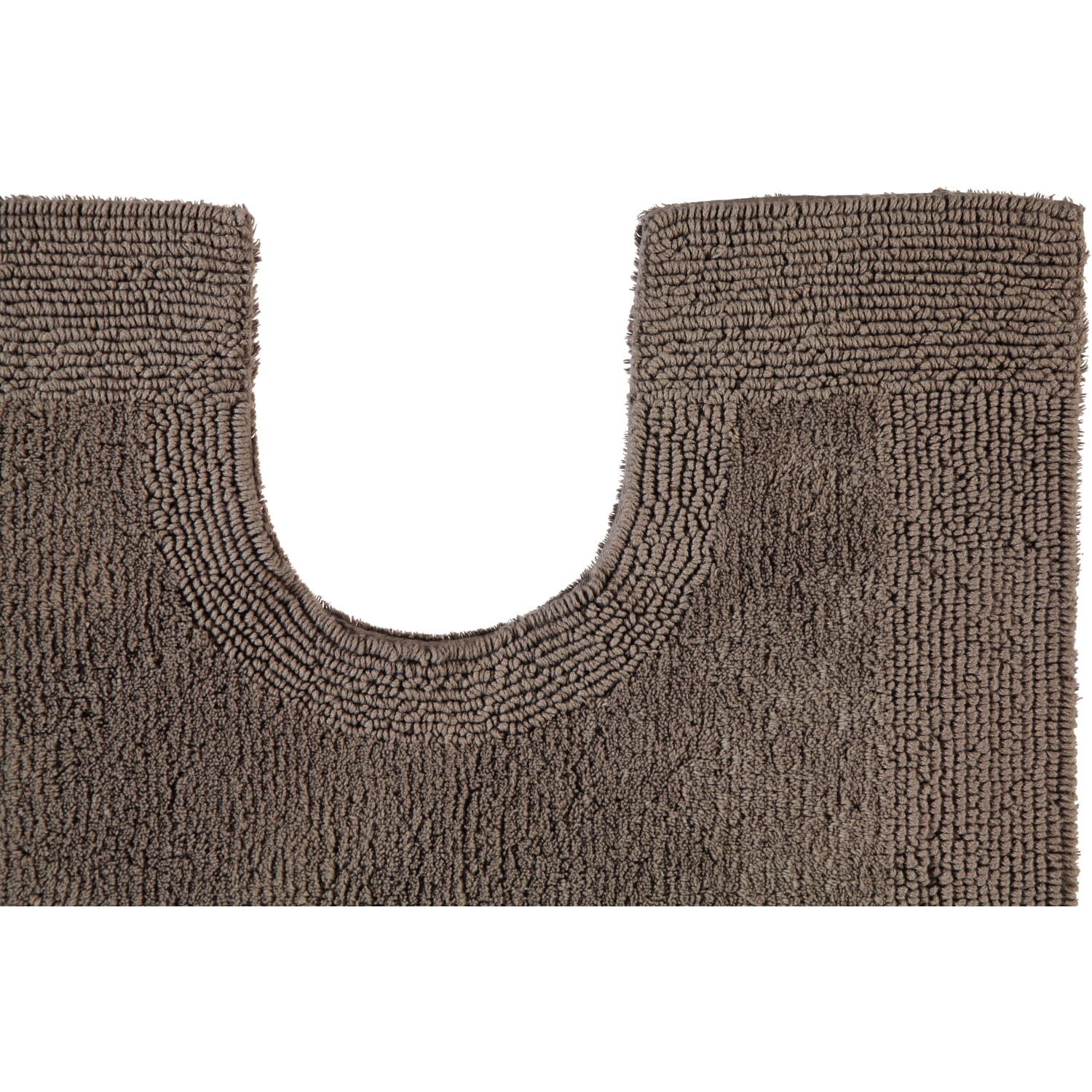 Rhomtuft - Badteppiche Prestige - Farbe: taupe - 58 - Toilettenvorlage mit Ausschnitt 60x60 cm