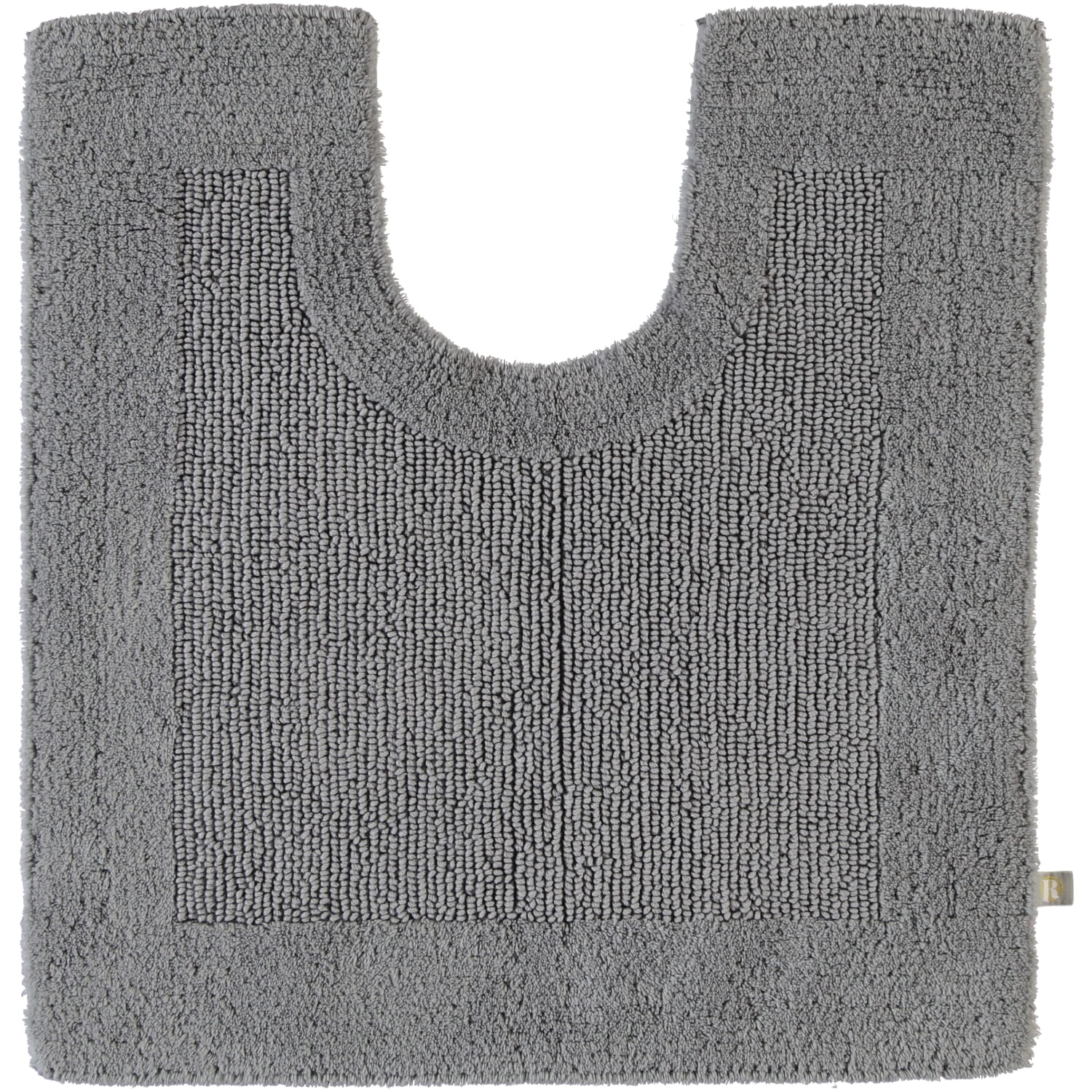 Rhomtuft - Badteppiche Prestige - Farbe: kiesel - 85 - Toilettenvorlage mit Ausschnitt 60x60 cm