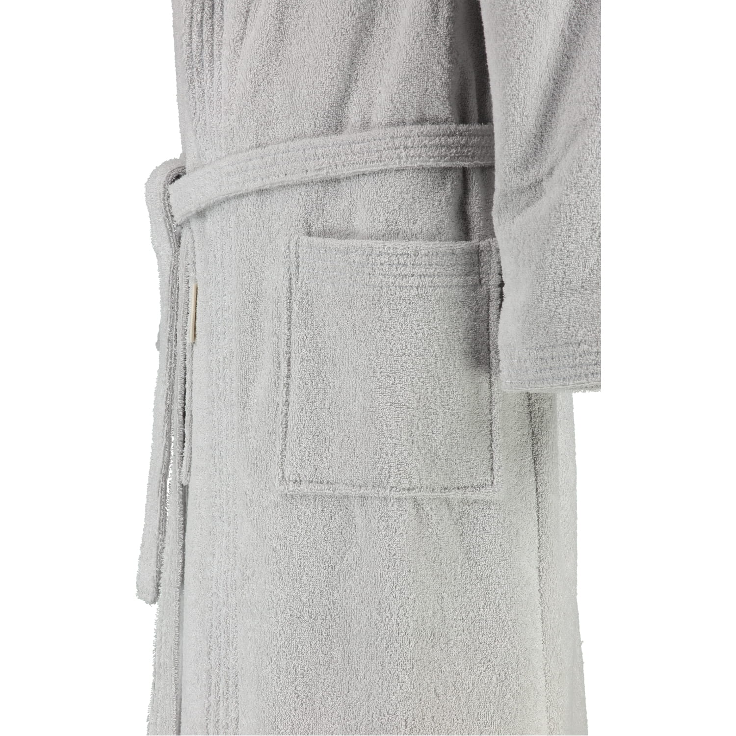 Rhomtuft - Bademantel Sir & Lady - Unisex - Farbe: perlgrau - 11 - M