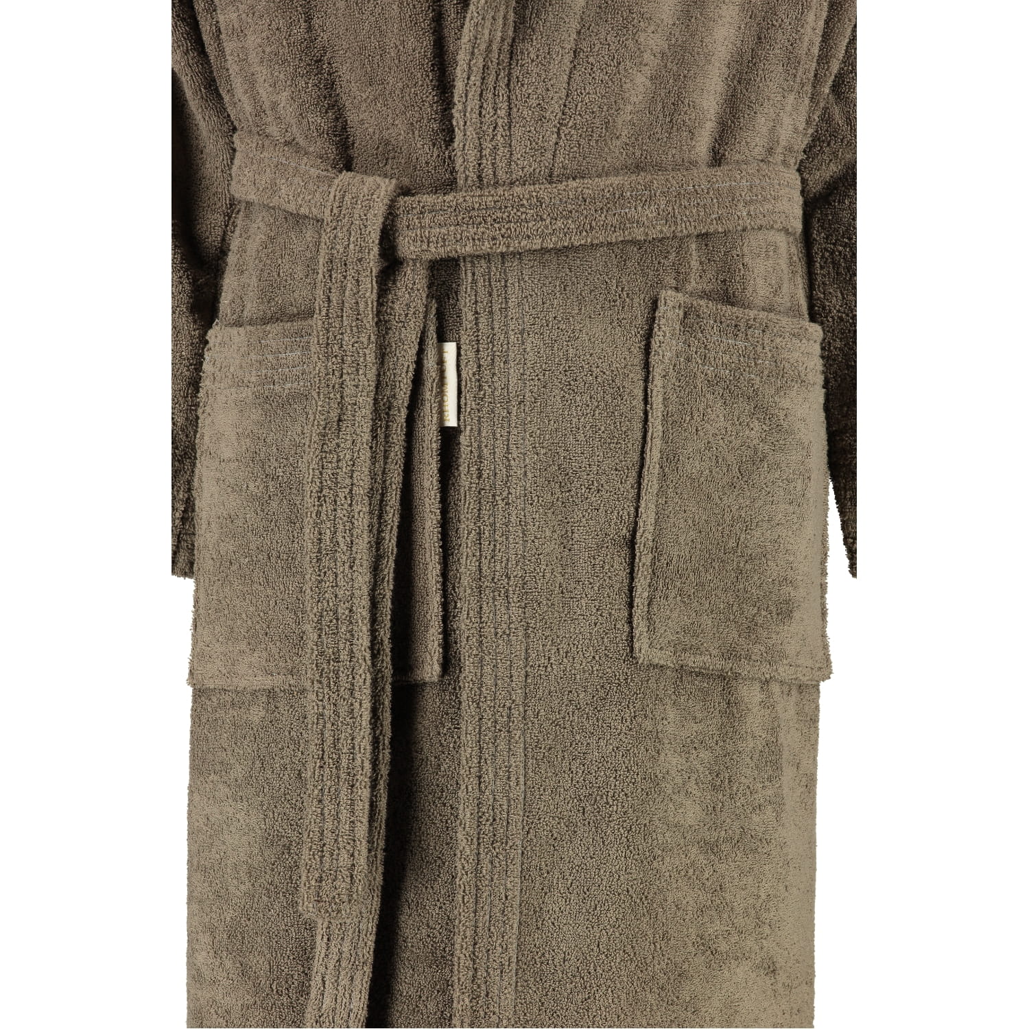 Rhomtuft - Bademantel Sir & Lady - Unisex - Farbe: taupe - 58 - L