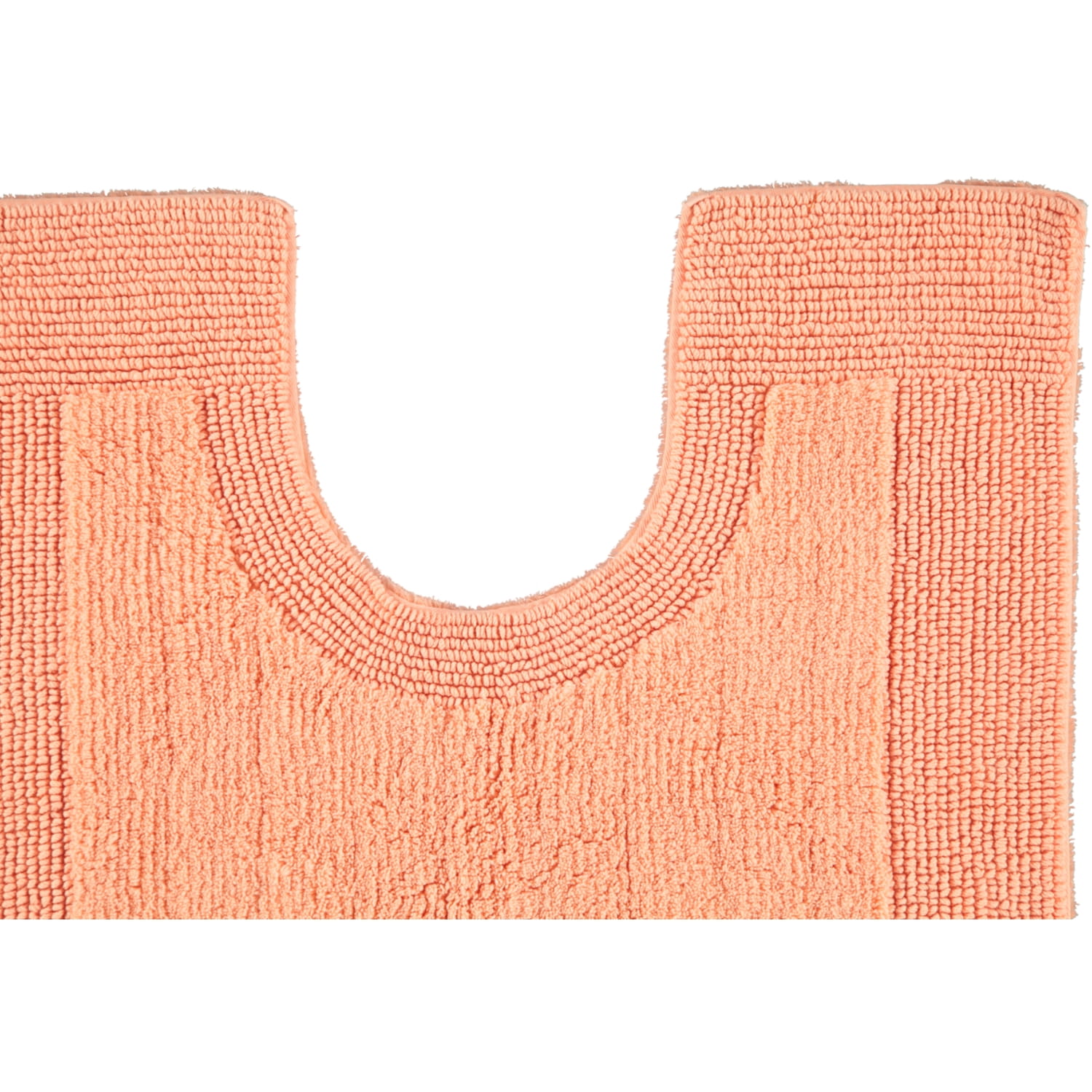Rhomtuft - Badteppiche Prestige - Farbe: peach - 405 - Toilettenvorlage mit Ausschnitt 60x60 cm
