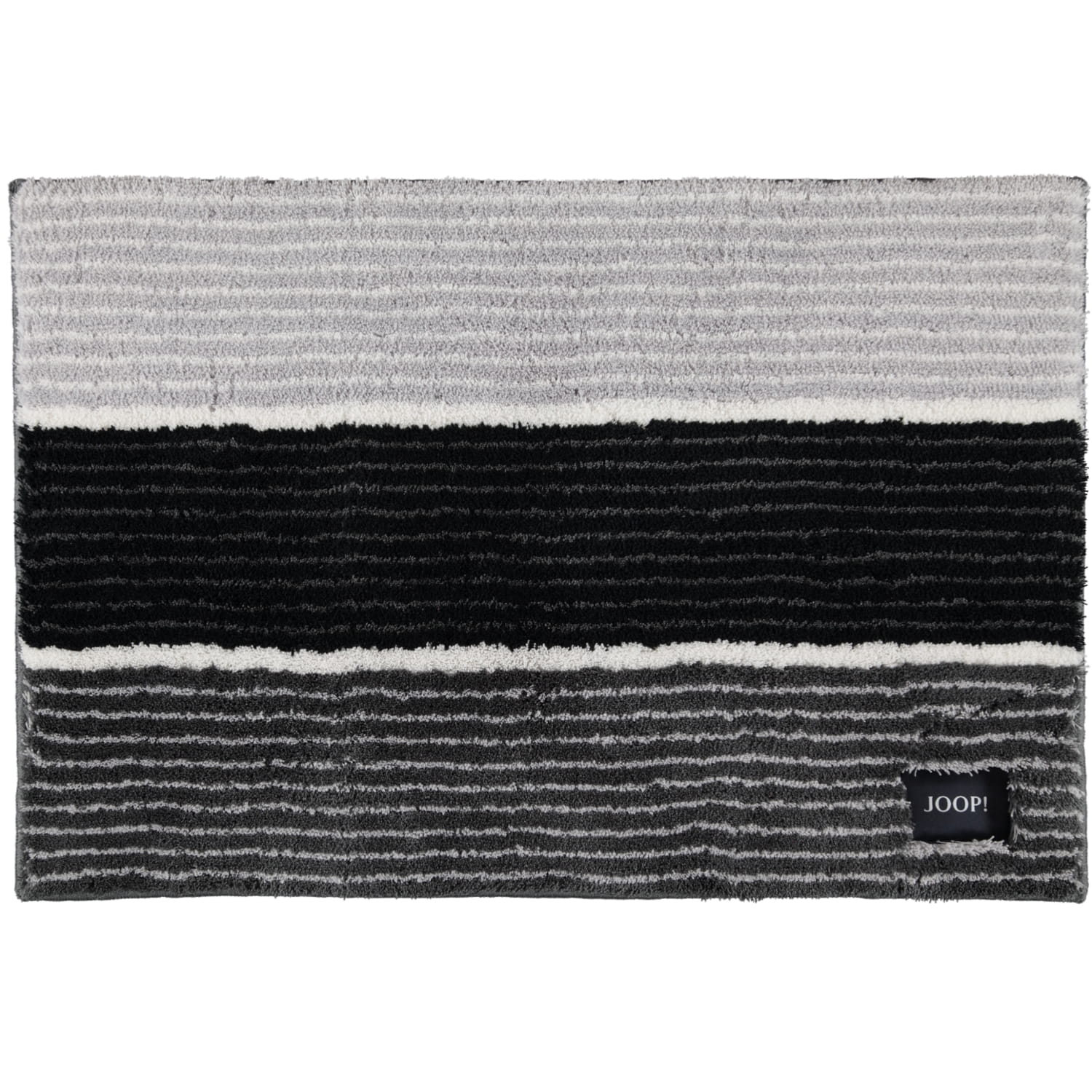 JOOP! Badteppich Lines 286 - Farbe: Anthrazit - 069 - 60x90 cm