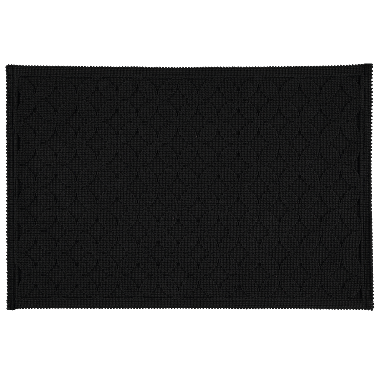Rhomtuft - Badematte Seaside - Farbe: schwarz - 15 - 60x90 cm