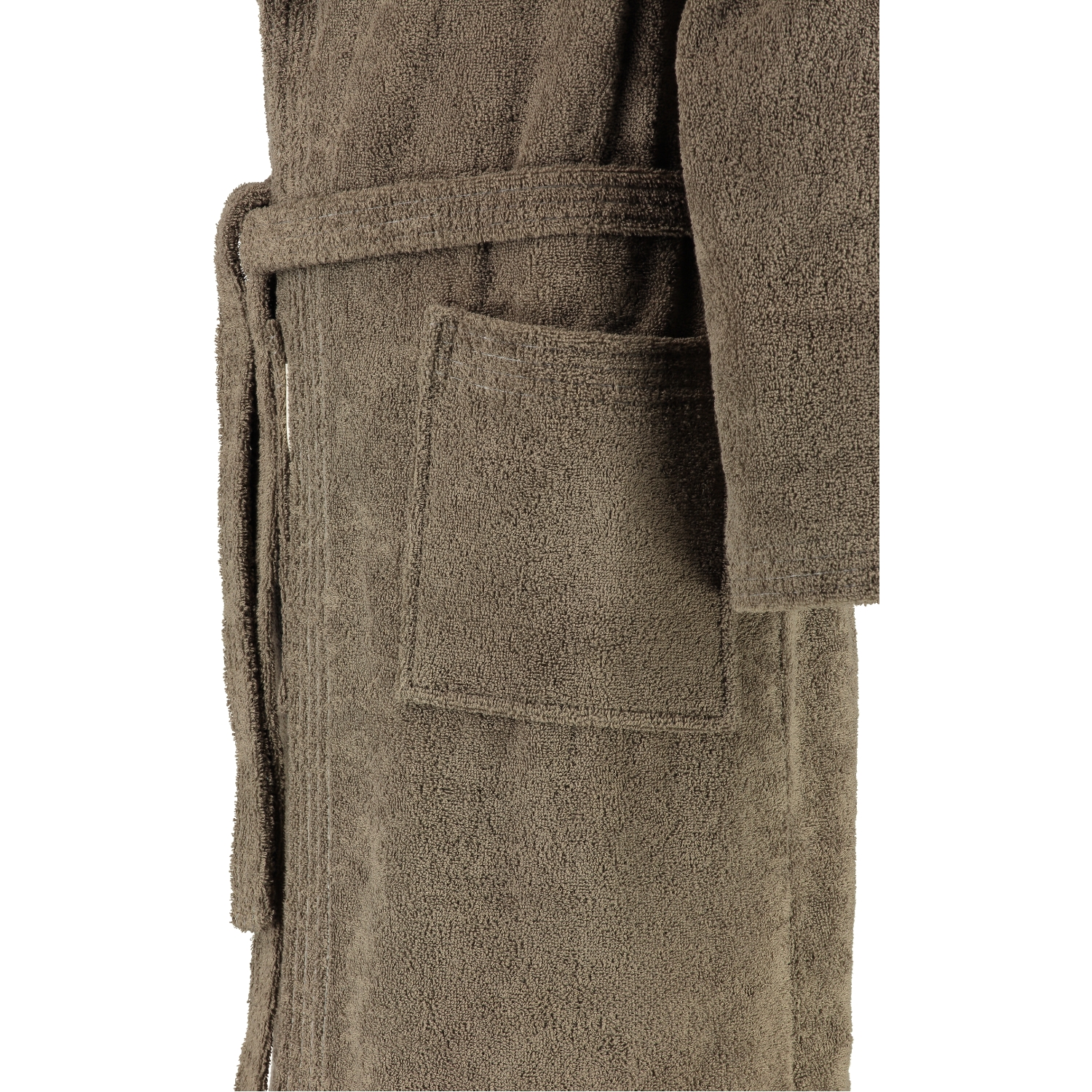 Rhomtuft - Bademantel Sir & Lady - Unisex - Farbe: taupe - 58 - L