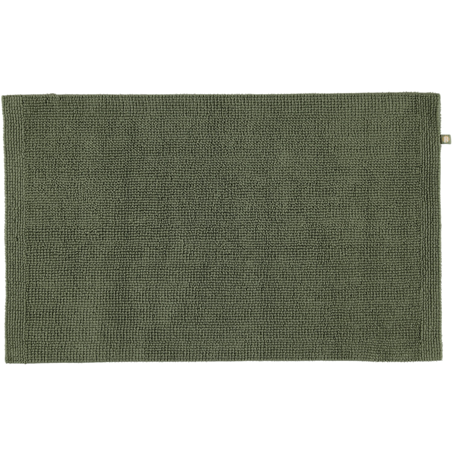 Rhomtuft - Badteppich Pur - Farbe: olive - 404 - 60x100 cm