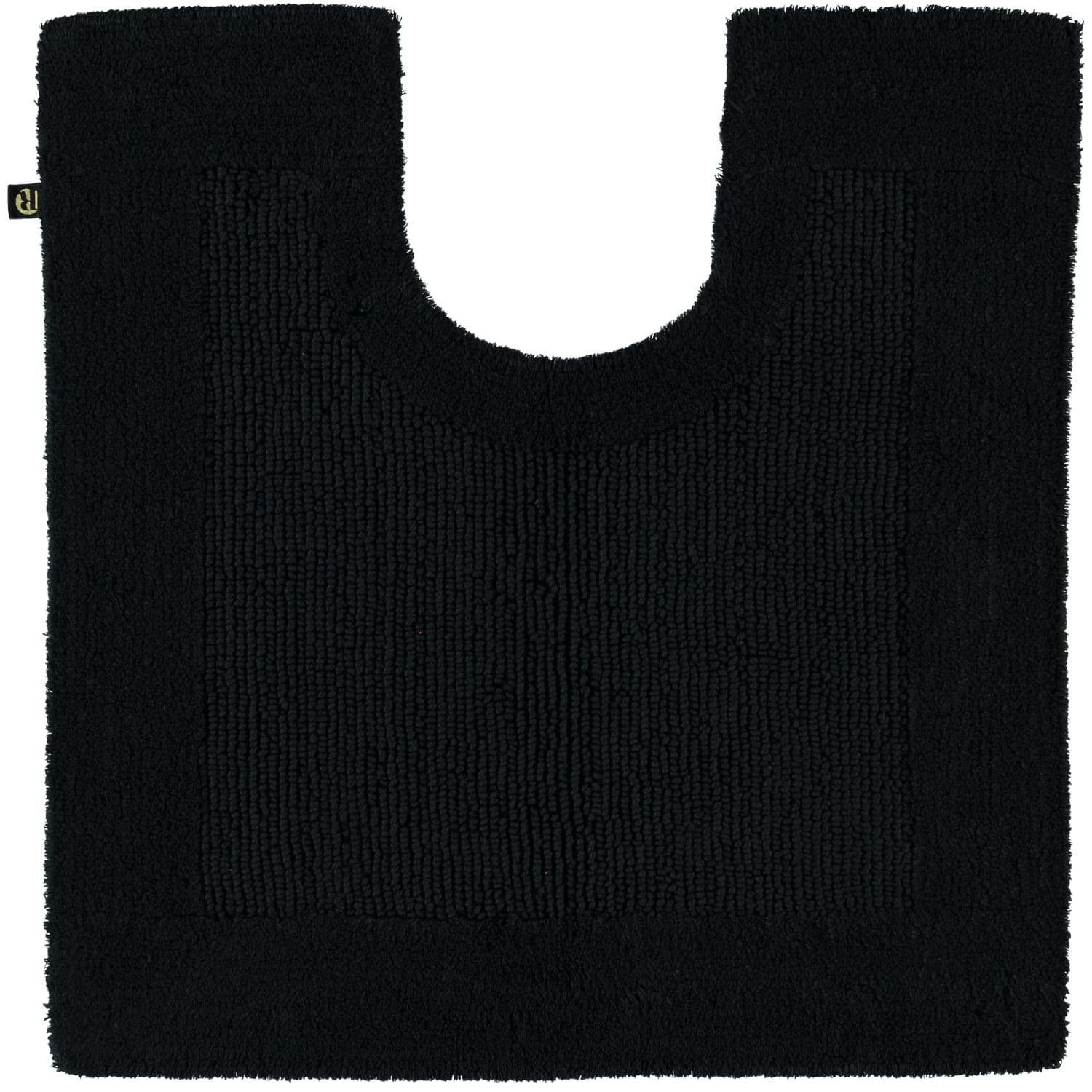 Rhomtuft - Badteppiche Prestige - Farbe: schwarz - 15 - Toilettenvorlage mit Ausschnitt 60x60 cm