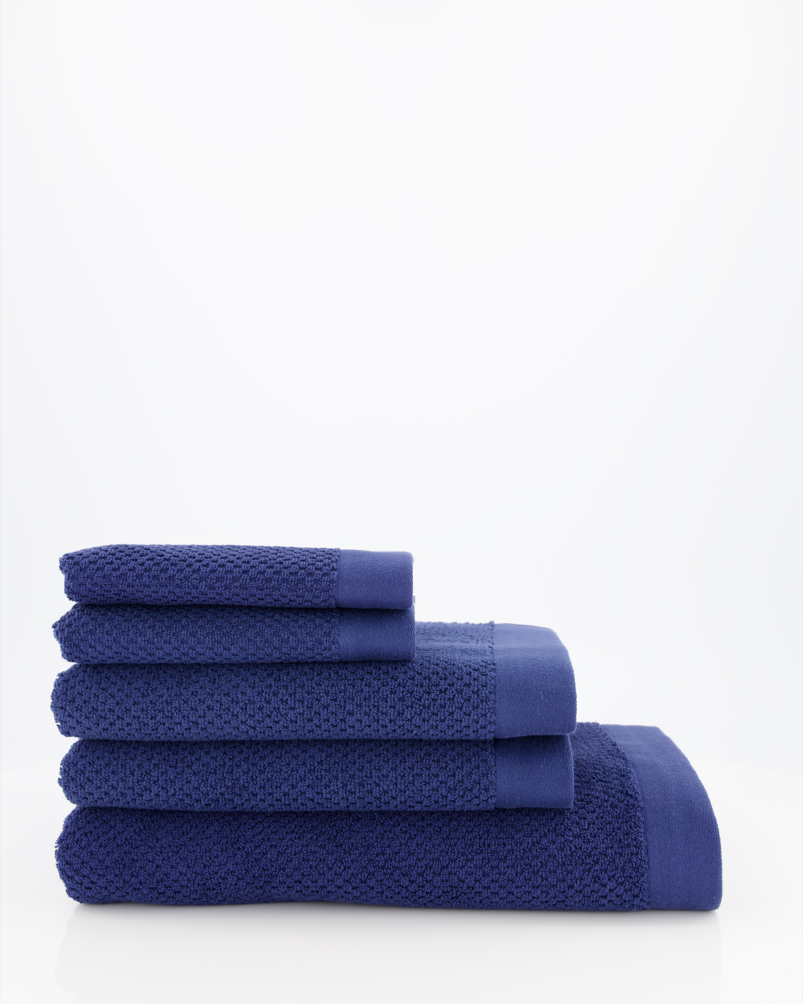 Rhomtuft - Handtücher Baronesse - Farbe: kobalt - 84 - Seiflappen 30x30 cm