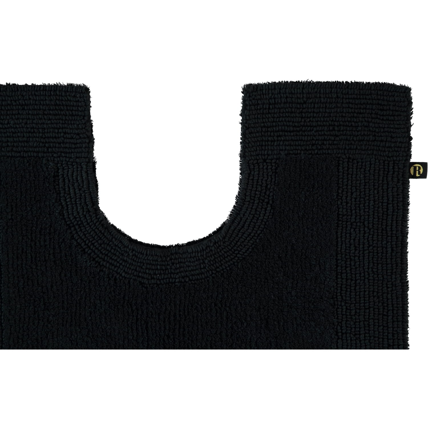 Rhomtuft - Badteppiche Prestige - Farbe: schwarz - 15 - Toilettenvorlage mit Ausschnitt 60x60 cm