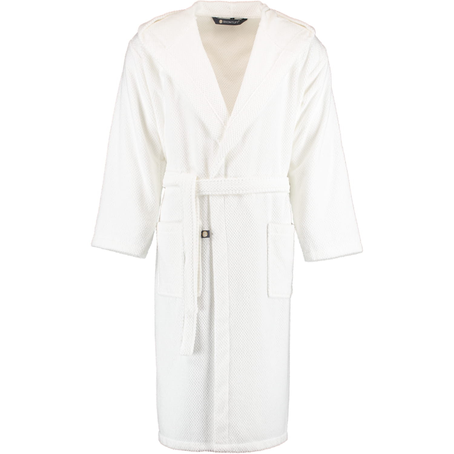 Rhomtuft RHOMTUFT Bademäntel unisex Kapuze Baronesse weiß - 01