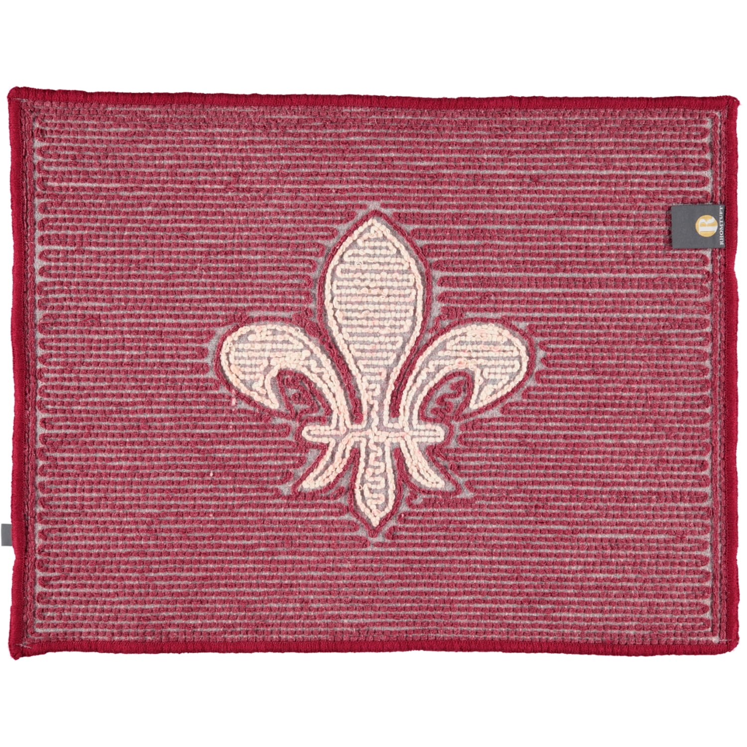 Rhomtuft - Badteppiche Lilie - Farbe: bordeaux/ecru - 1372 - 50x65 cm