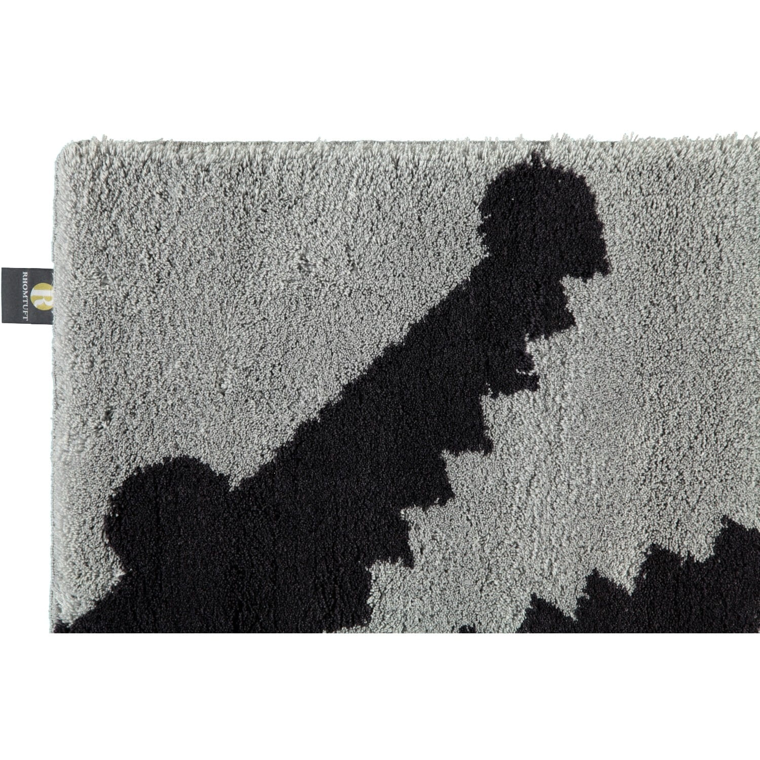 Rhomtuft - Badteppich Croc - Farbe: perlgrau/kaviar - 1212