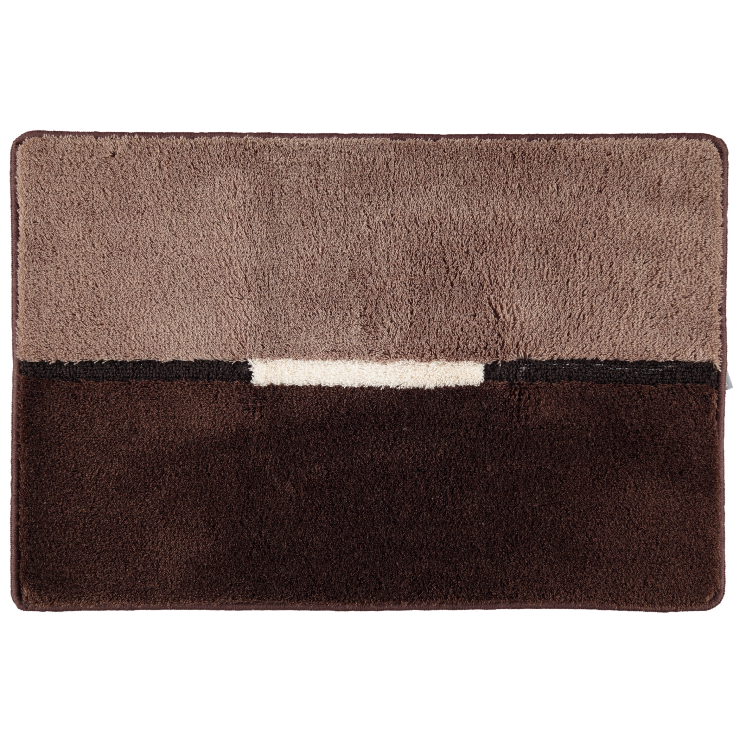 Rhomtuft RHOMY - Badteppich Mira 257 - Farbe: kaffee - 411 - 60x90 cm