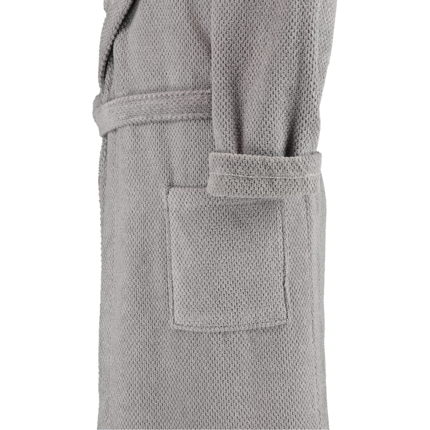 Rhomtuft - Bademantel Baronesse unisex - Farbe: kiesel - 85 - M