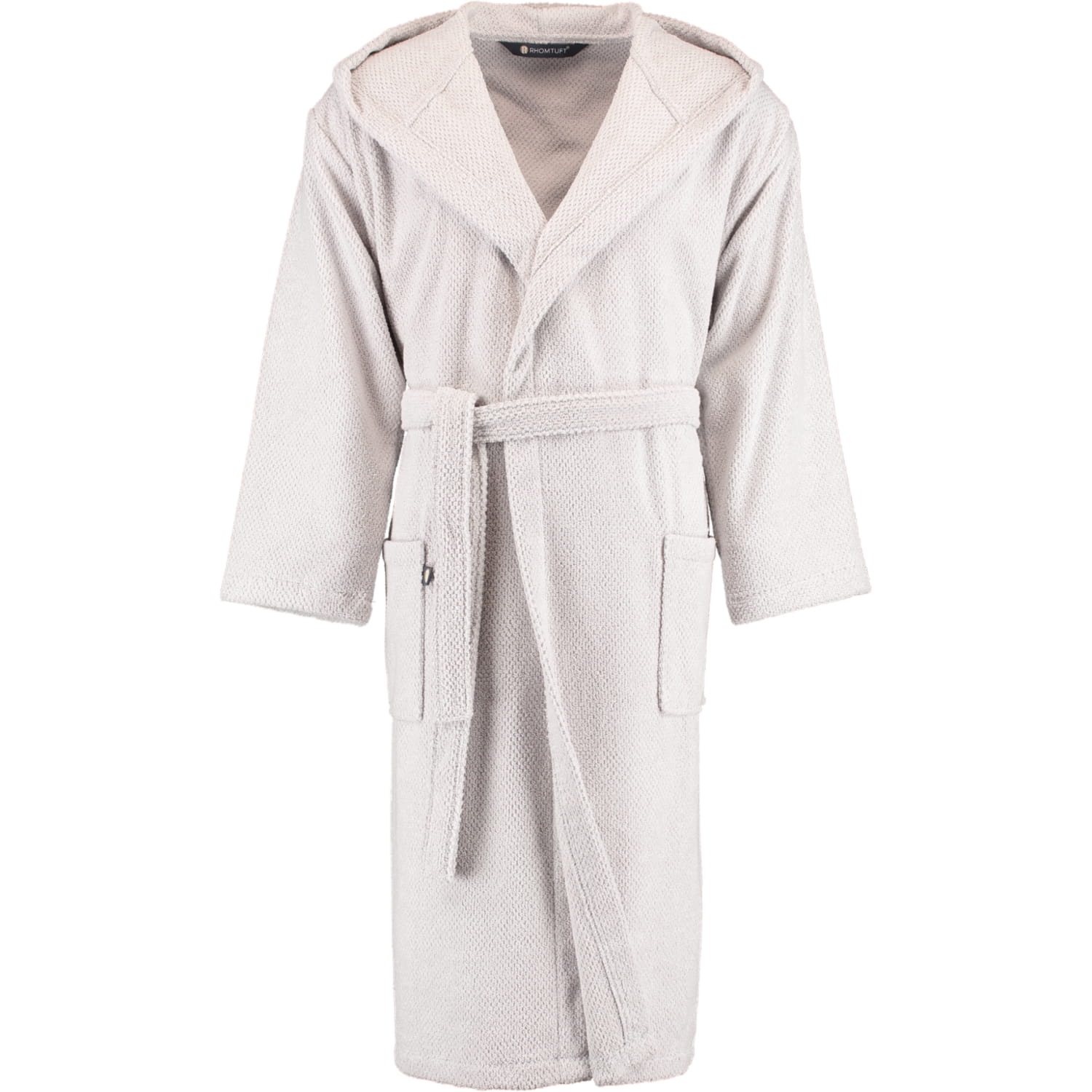 Rhomtuft - Bademantel Baronesse unisex - Farbe: perlgrau - 11