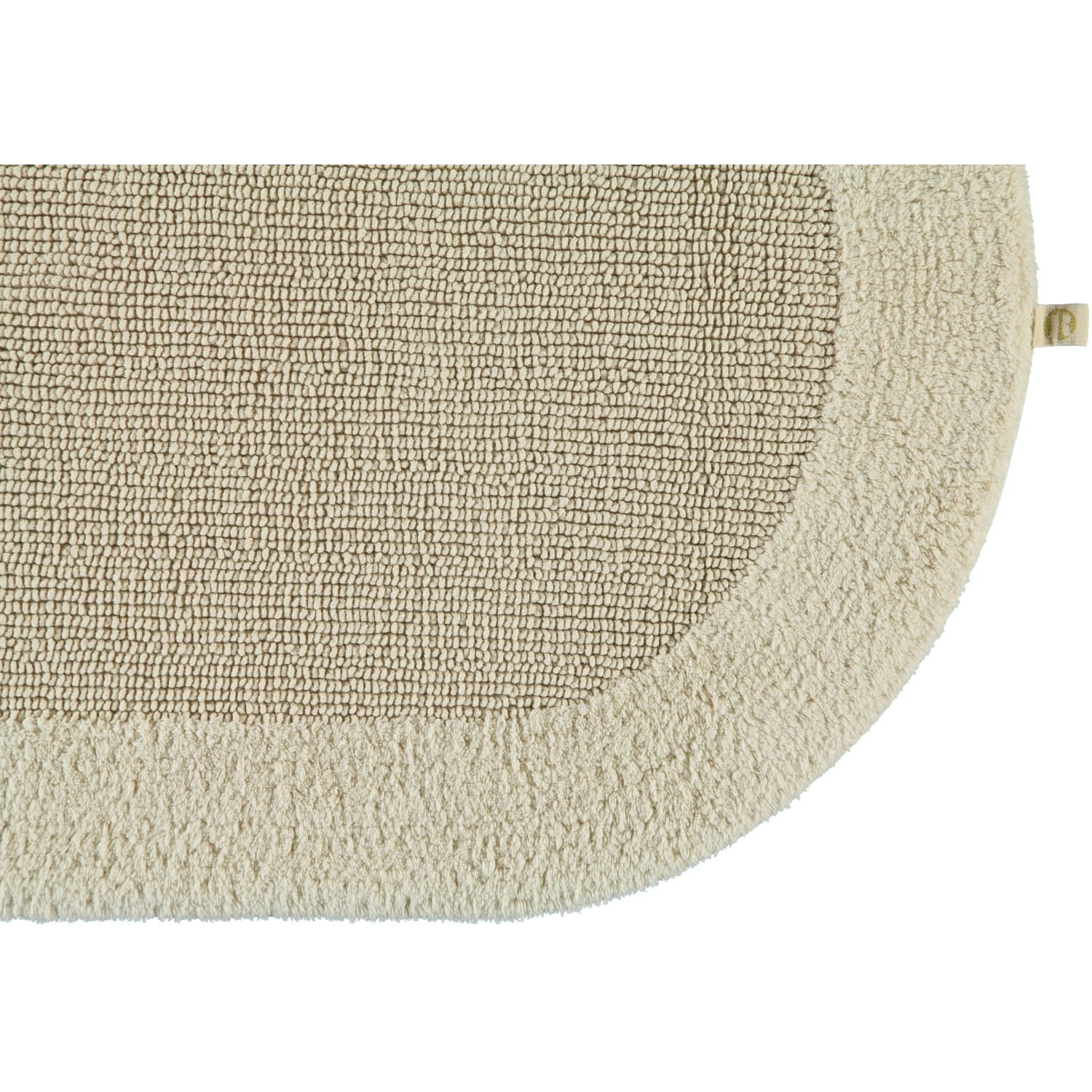 Rhomtuft - Badteppiche Exquisit - Farbe: natur-jasmin - 20 - 100 cm rund