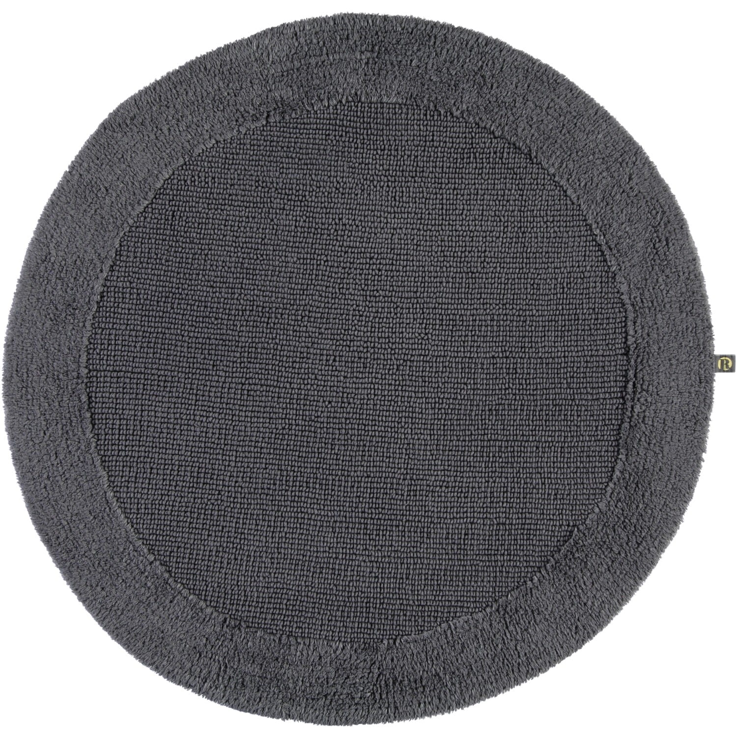 Rhomtuft - Badteppiche Exquisit - Farbe: zinn - 02 - 100 cm rund