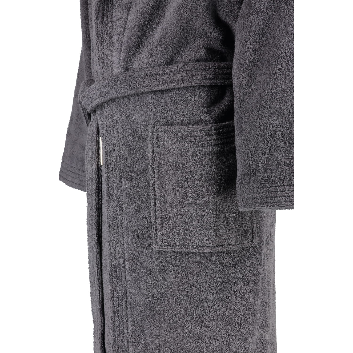 Rhomtuft - Bademantel Sir & Lady - Unisex - Farbe: zinn - 02 - L