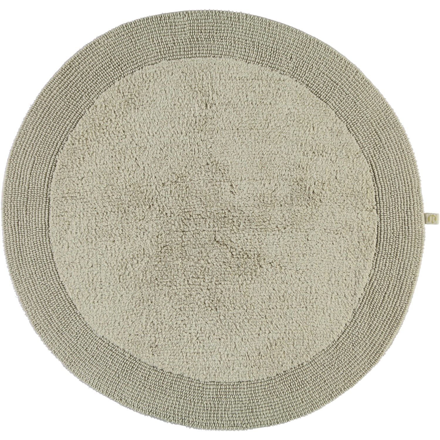 Rhomtuft - Badteppiche Exquisit - Farbe: stone - 320 - 100 cm rund