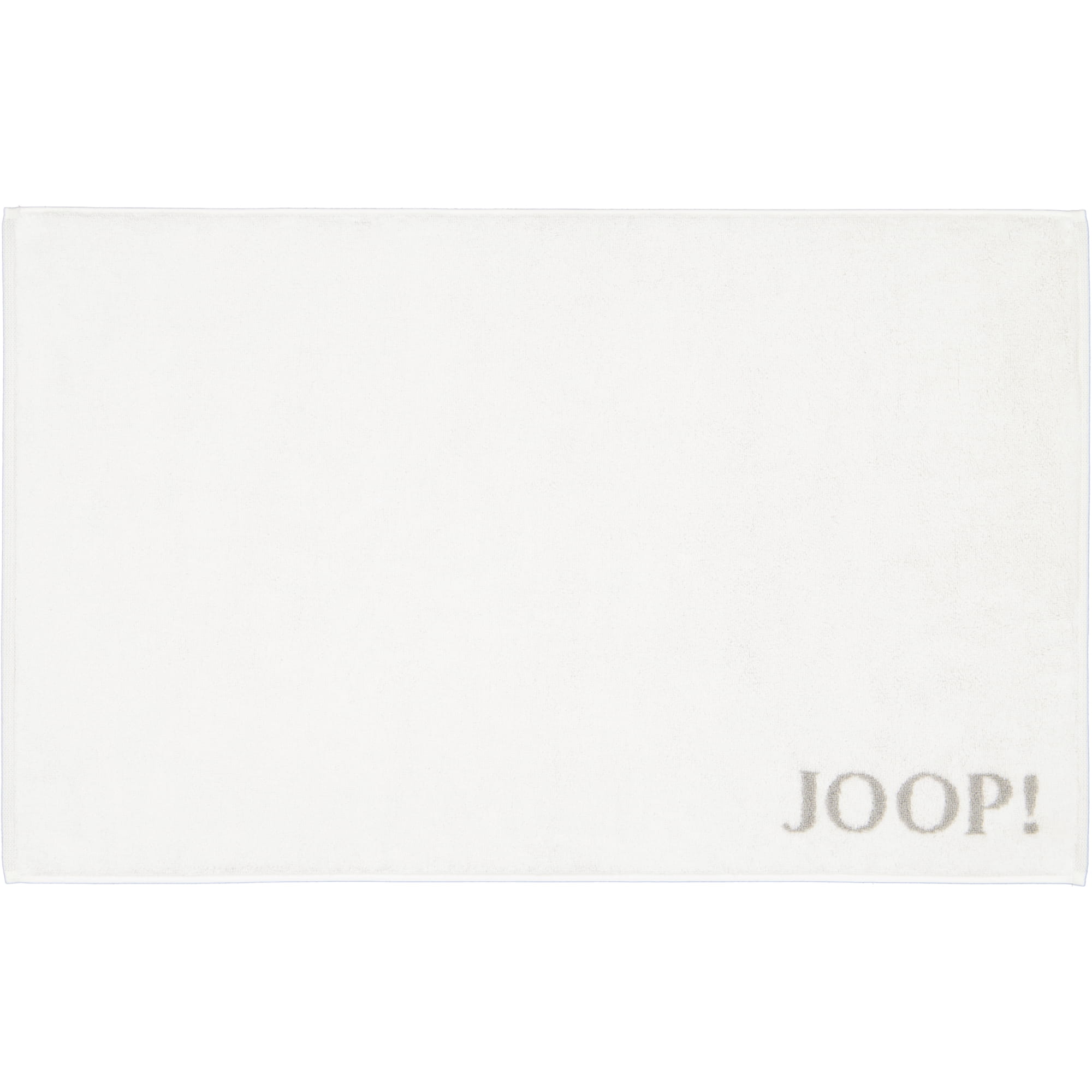 JOOP! Classic - Doubleface Badematte 1600 - 50x80 cm - Farbe: Weiß/Silber - 67