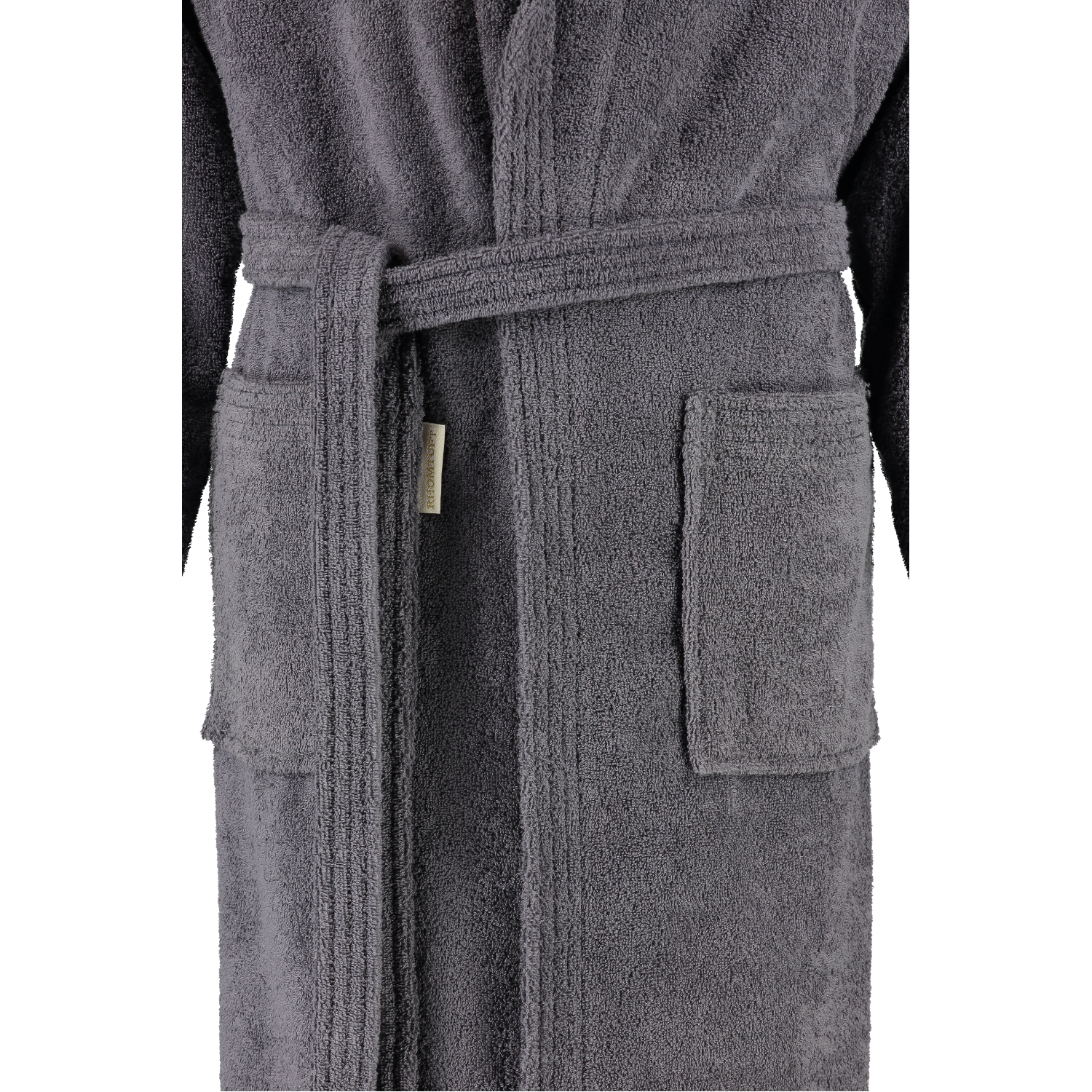 Rhomtuft - Bademantel Sir & Lady - Unisex - Farbe: zinn - 02 - L