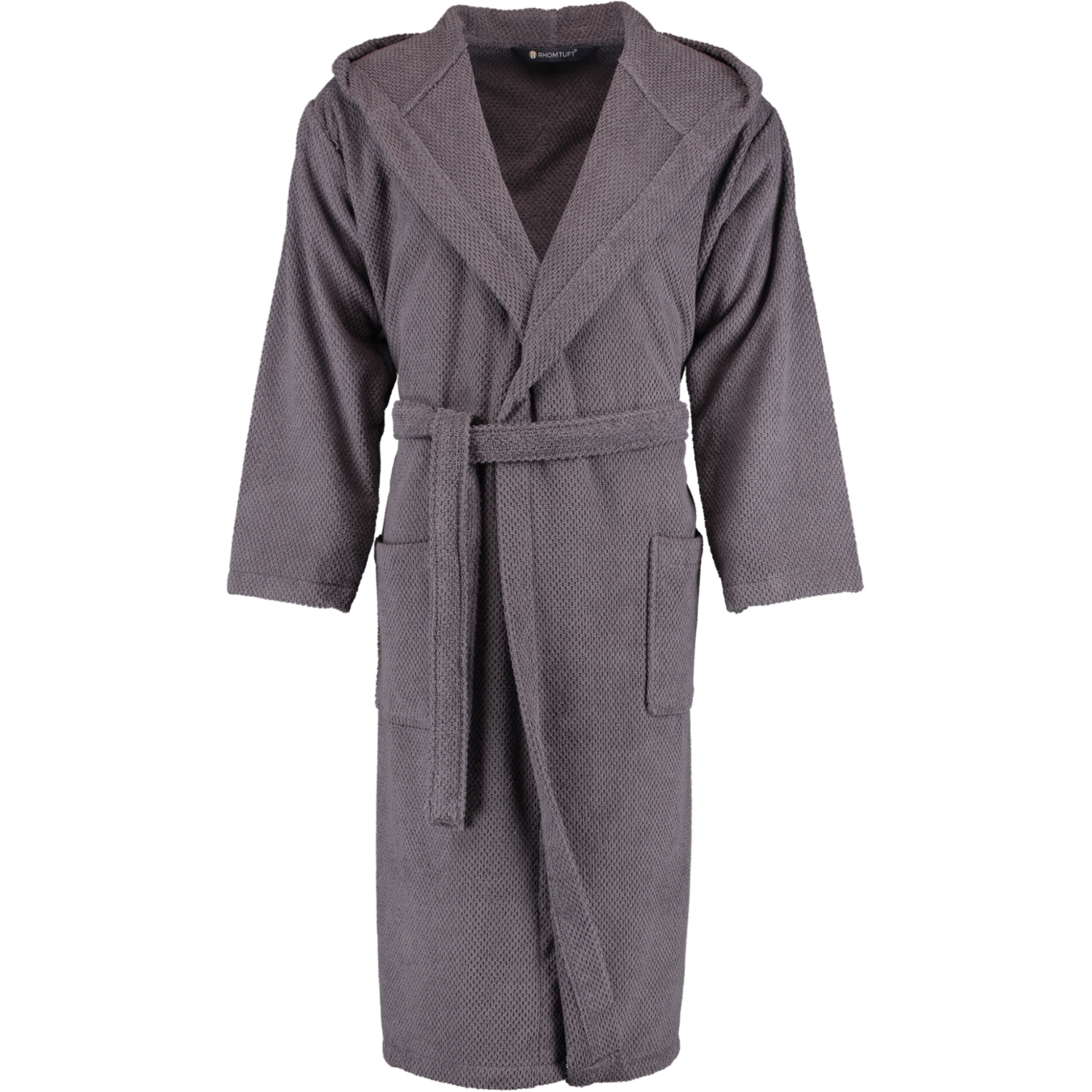 Rhomtuft - Bademantel Baronesse unisex - Farbe: zinn - 02 - M