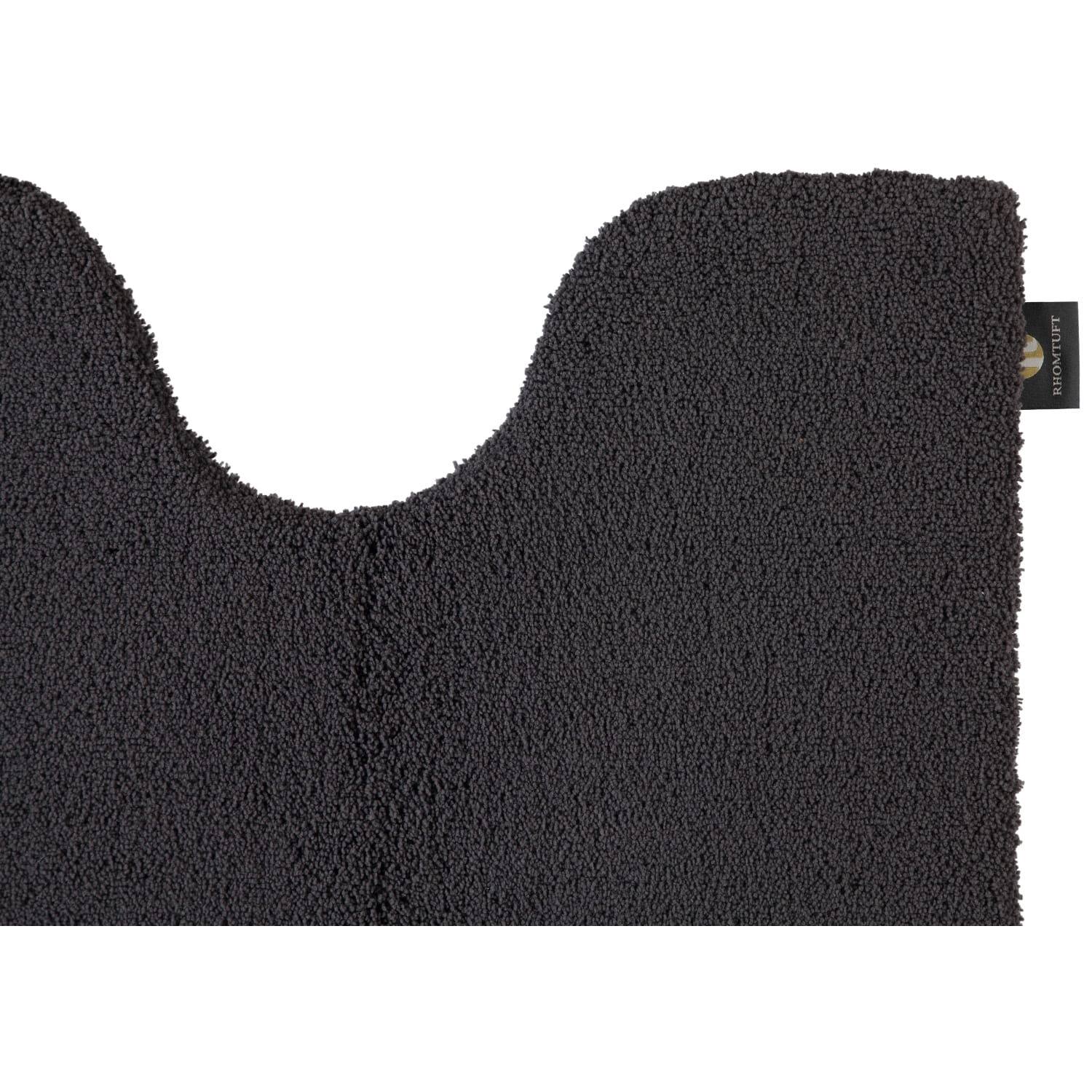 Rhomtuft - Badteppiche Square - Farbe: zinn - 02 - Toilettenvorlage mit Ausschnitt 55x60 cm