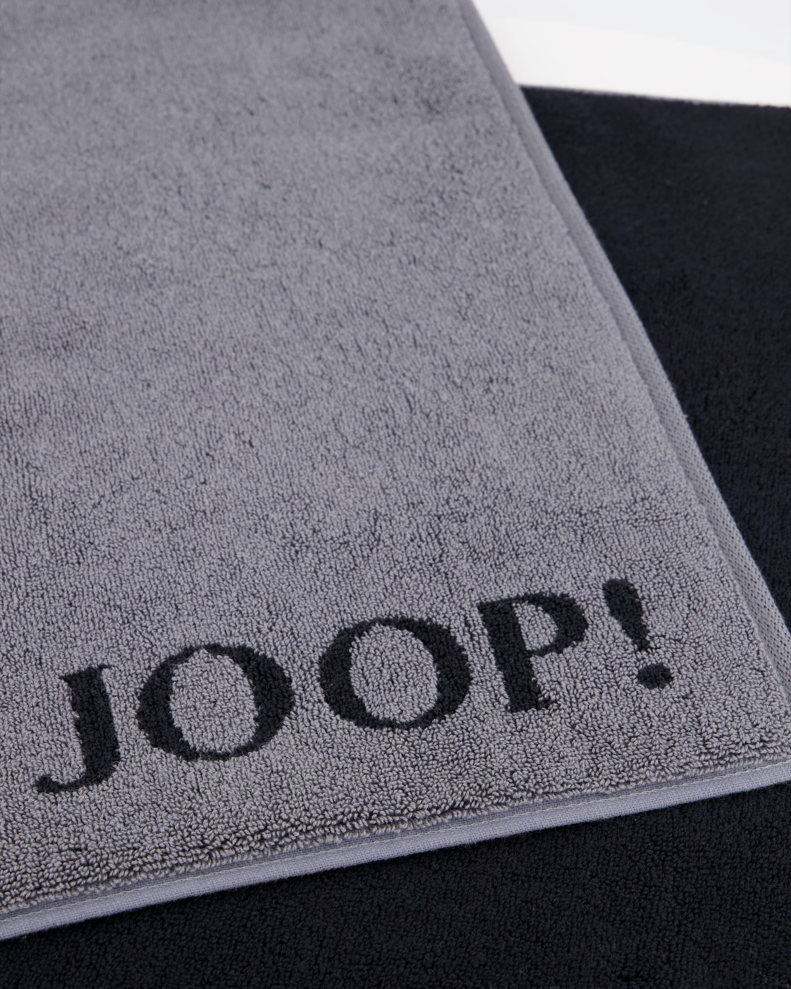 JOOP! Classic - Doubleface Badematte 1600 - 50x80 cm - Farbe: Anthrazit/Schwarz - 91
