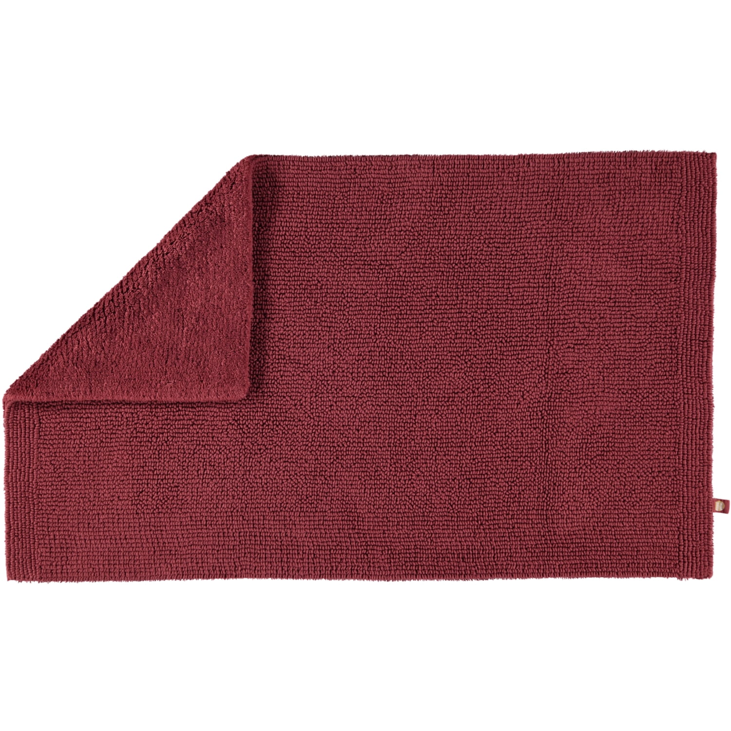 Rhomtuft - Badteppich Pur - Farbe: marsala - 391 - 50x75 cm