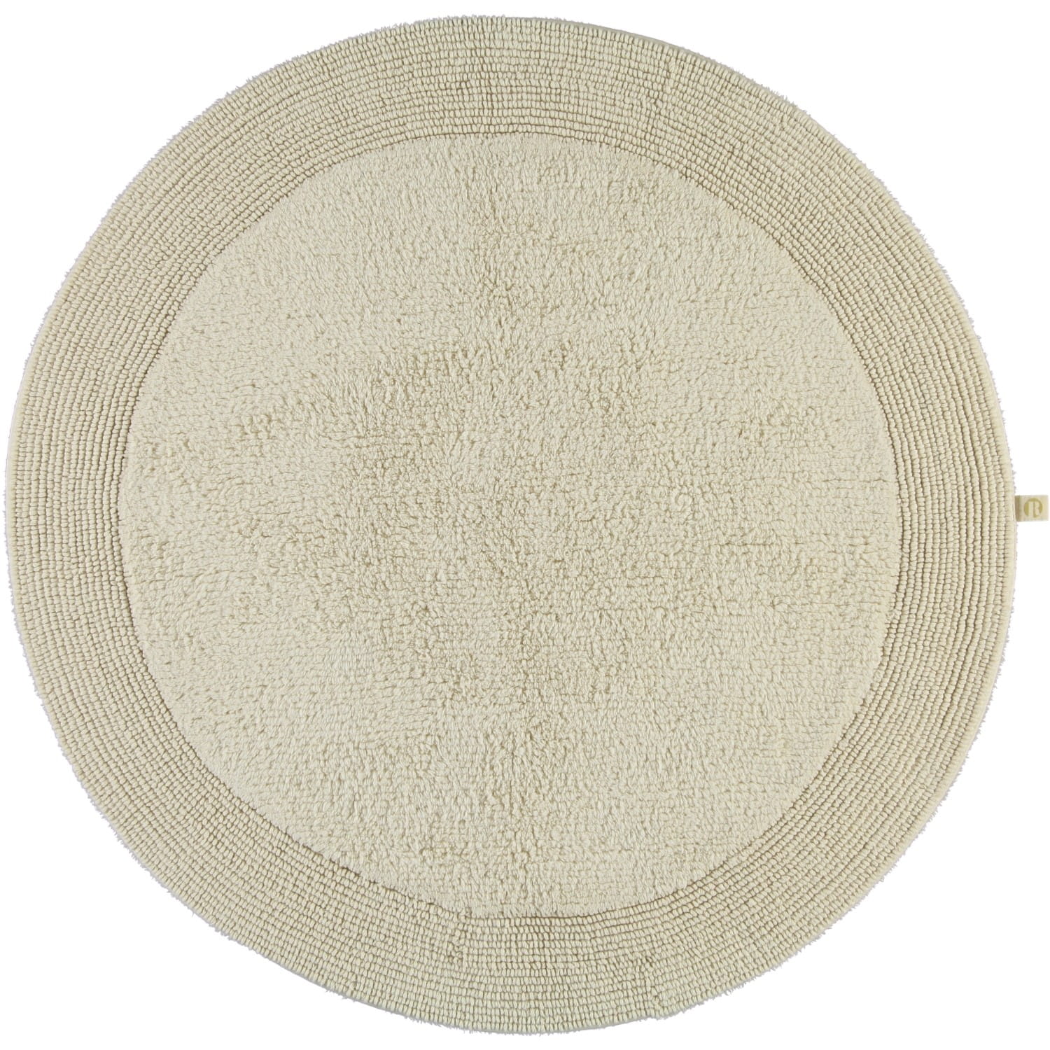 Rhomtuft - Badteppiche Exquisit - Farbe: natur-jasmin - 20 - 100 cm rund