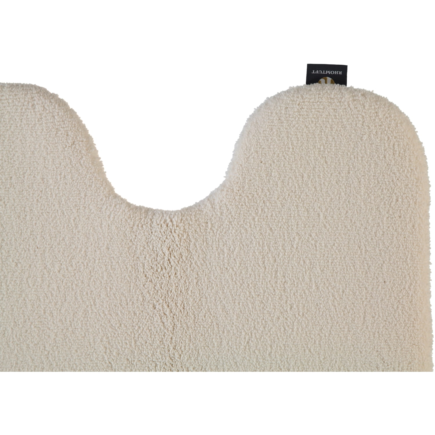 Rhomtuft - Badteppiche Aspect - Farbe: natur-jasmin - 20 - Toilettenvorlage mit Ausschnitt 55x60 cm