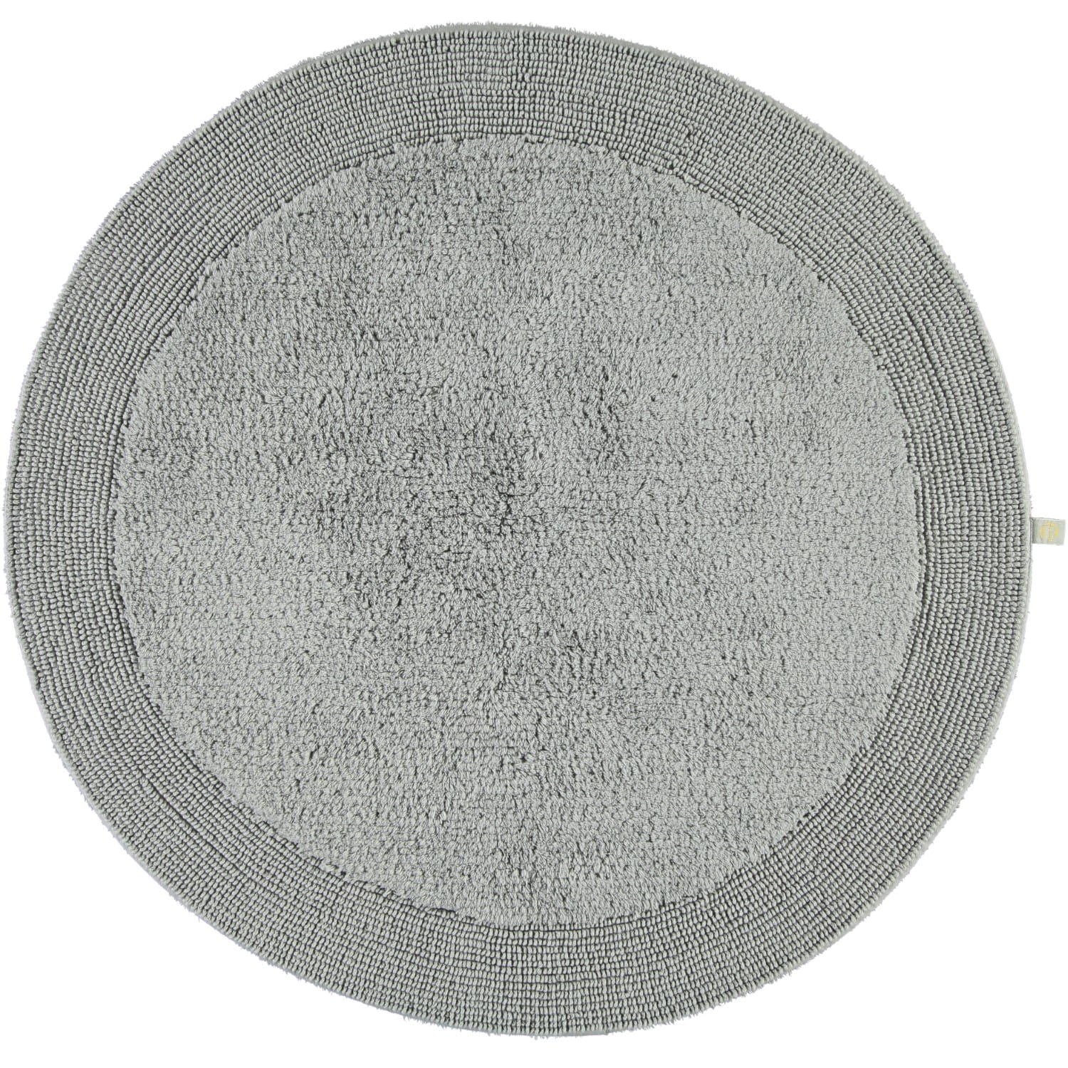 Rhomtuft - Badteppiche Exquisit - Farbe: kiesel - 85 - 100 cm rund