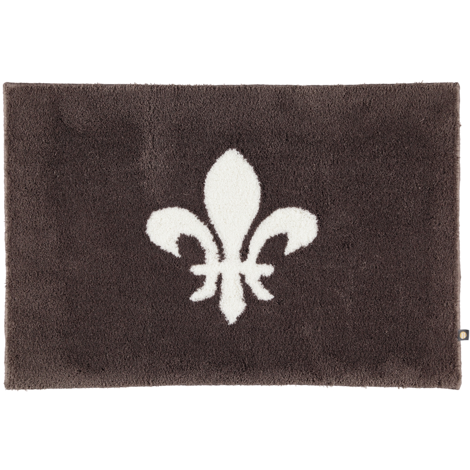 Rhomtuft - Badteppiche Lilie - Farbe: moor/ecru - 1373 - 60x90 cm