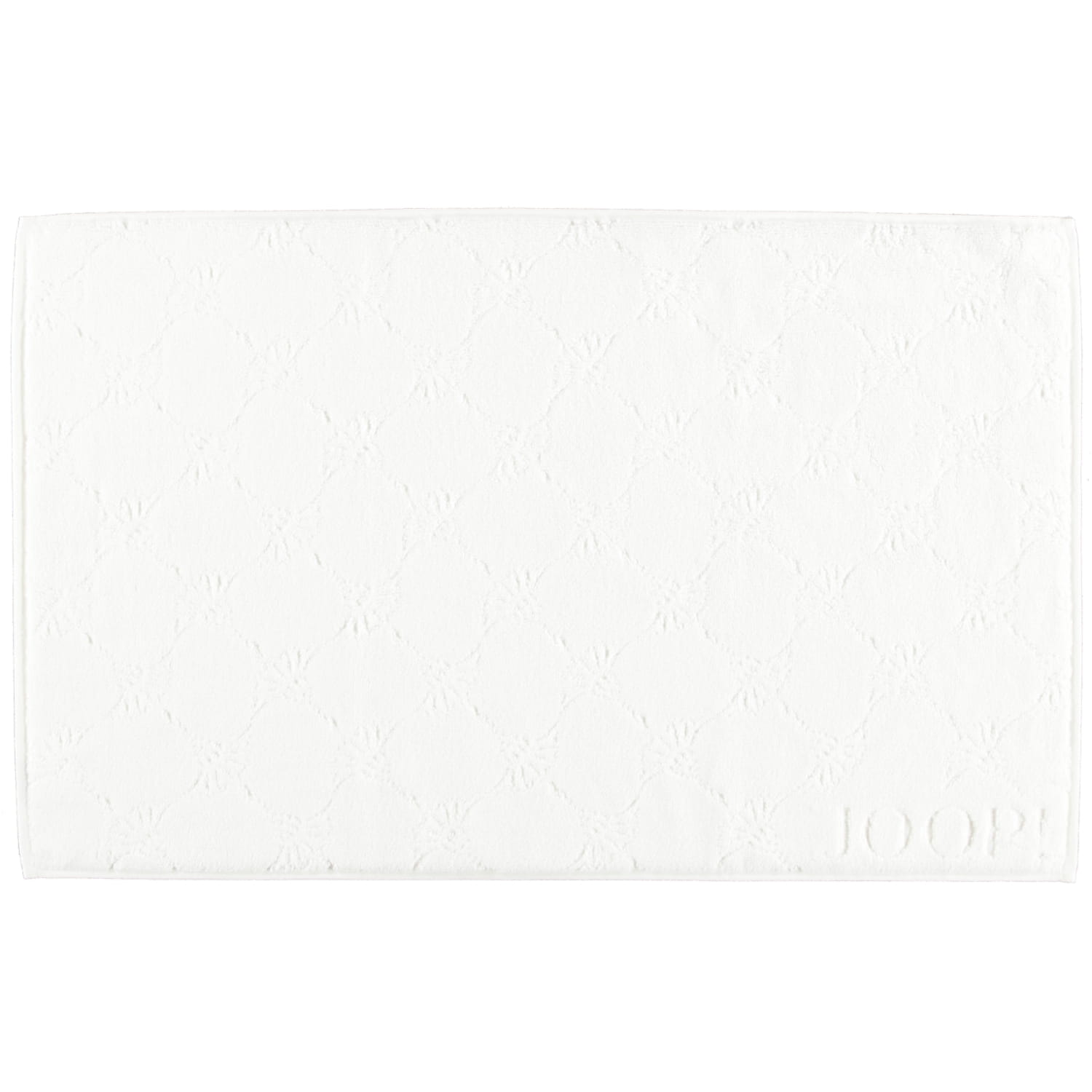 JOOP Uni Cornflower Badematte 1670 - 50x80 cm - Farbe: weiß - 600