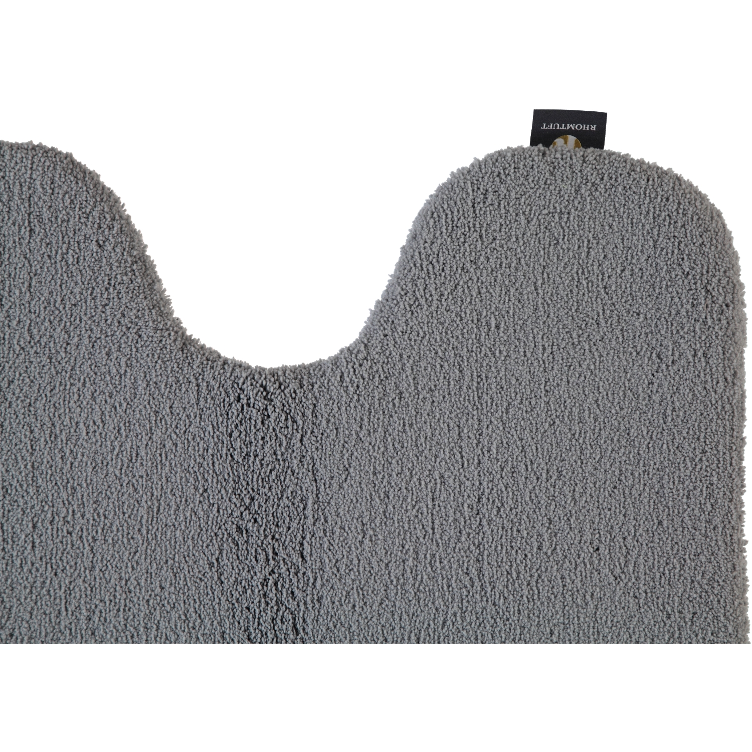 Rhomtuft - Badteppiche Aspect - Farbe: kiesel - 85 - Toilettenvorlage mit Ausschnitt 55x60 cm