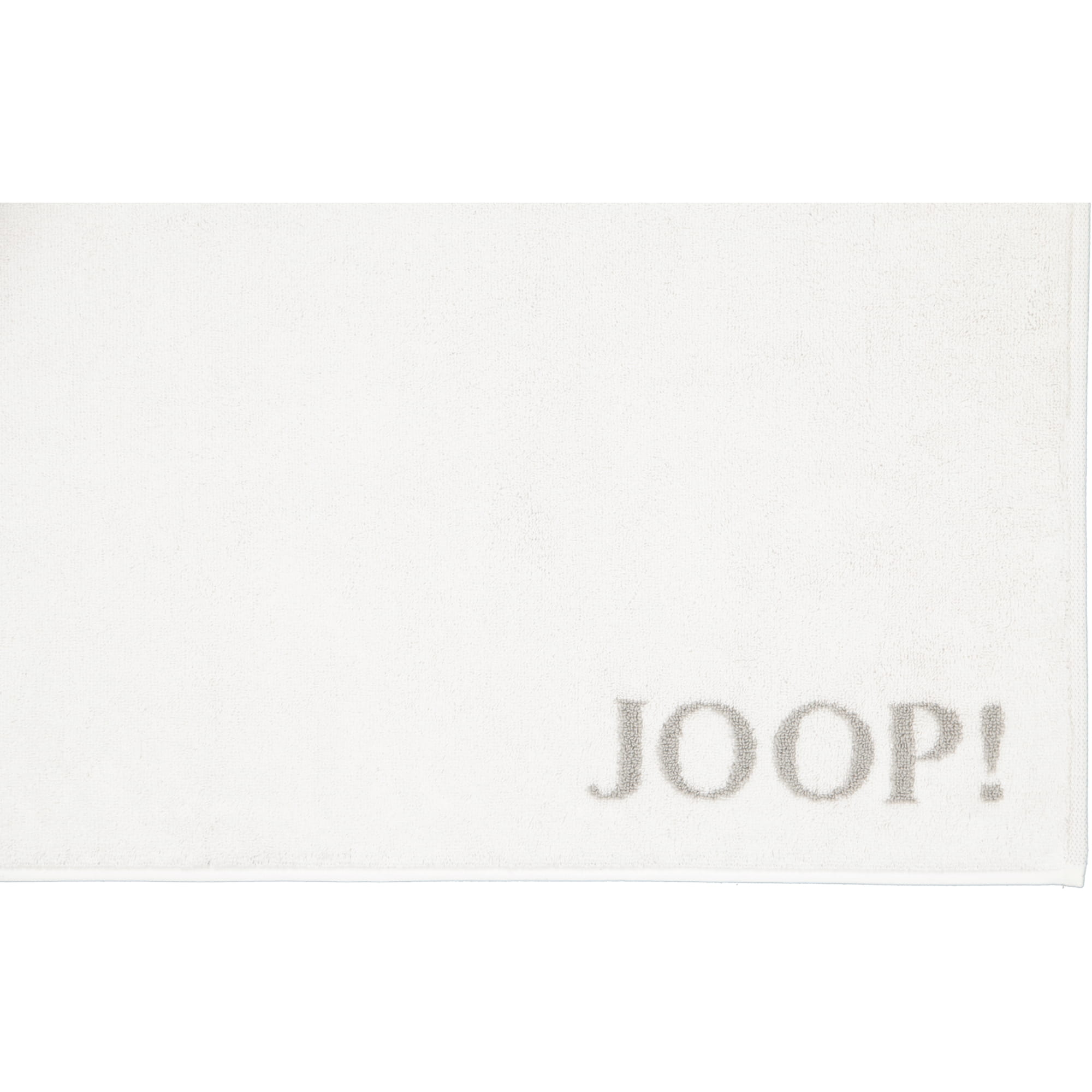 JOOP! Classic - Doubleface Badematte 1600 - 50x80 cm - Farbe: Weiß/Silber - 67