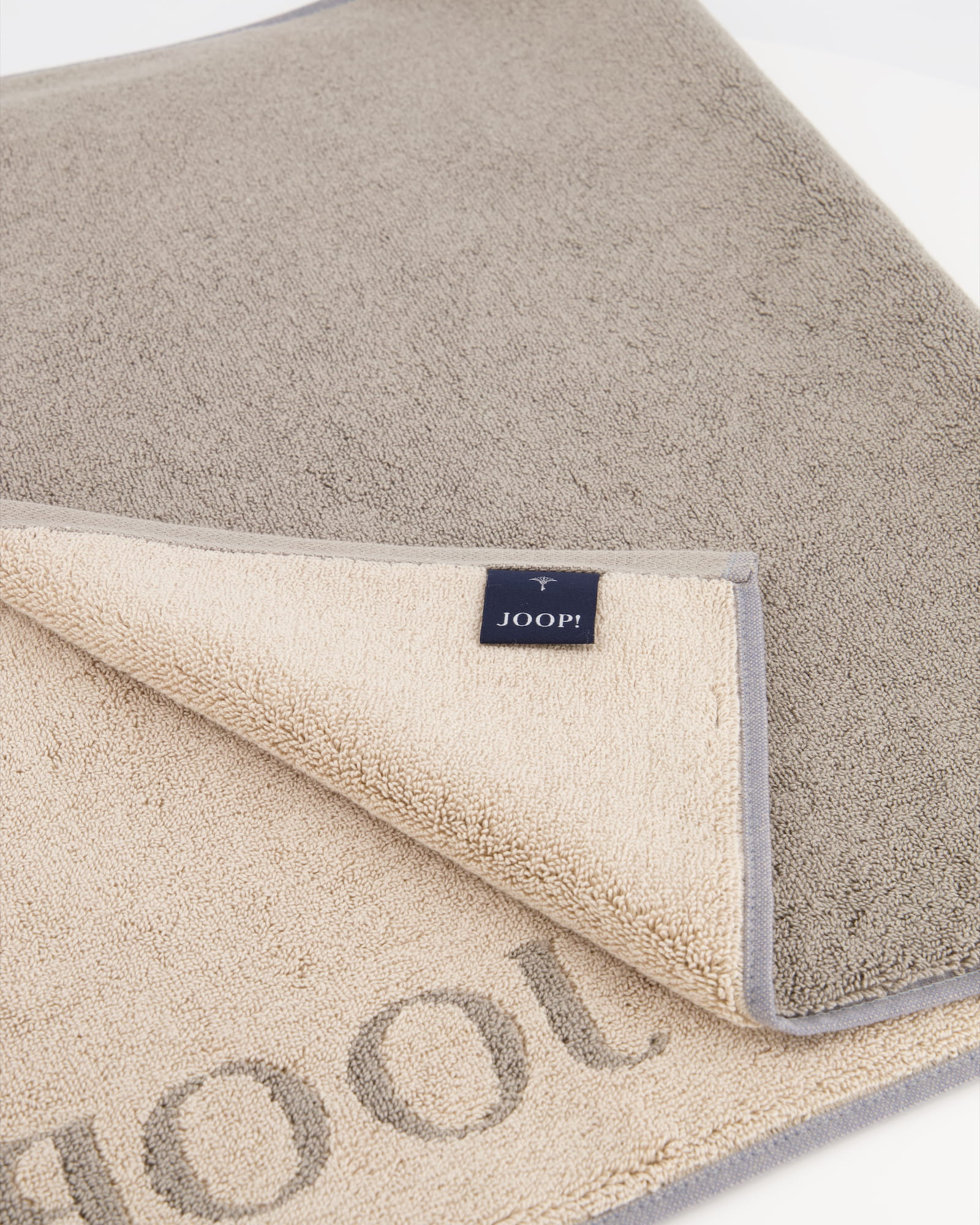 JOOP! Classic - Doubleface Badematte 1600 - 50x80 cm - Farbe: Graphit/Sand - 70