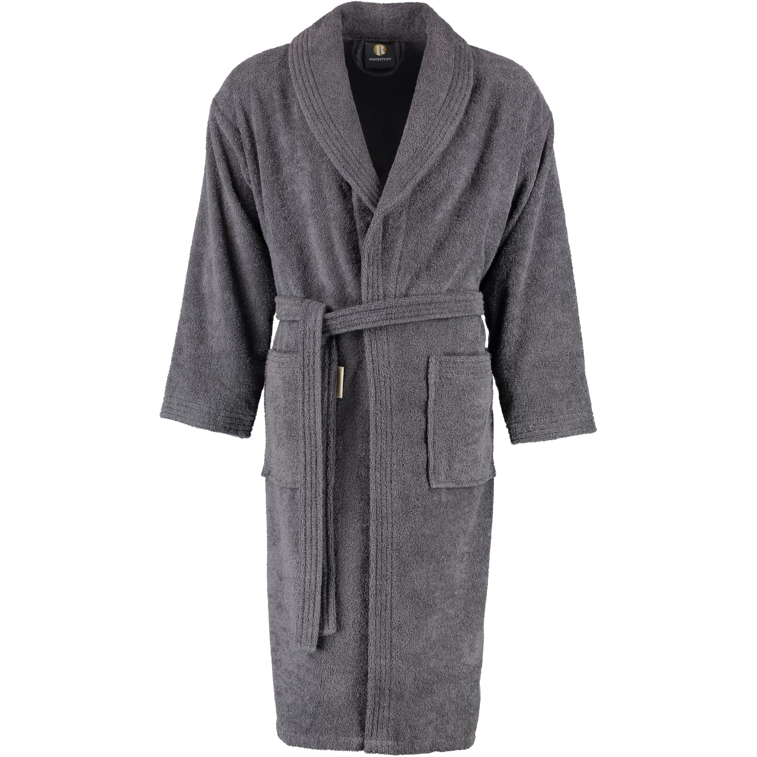 Rhomtuft RHOMTUFT Bademäntel unisex Schalkragen Sir & Lady zinn - 02